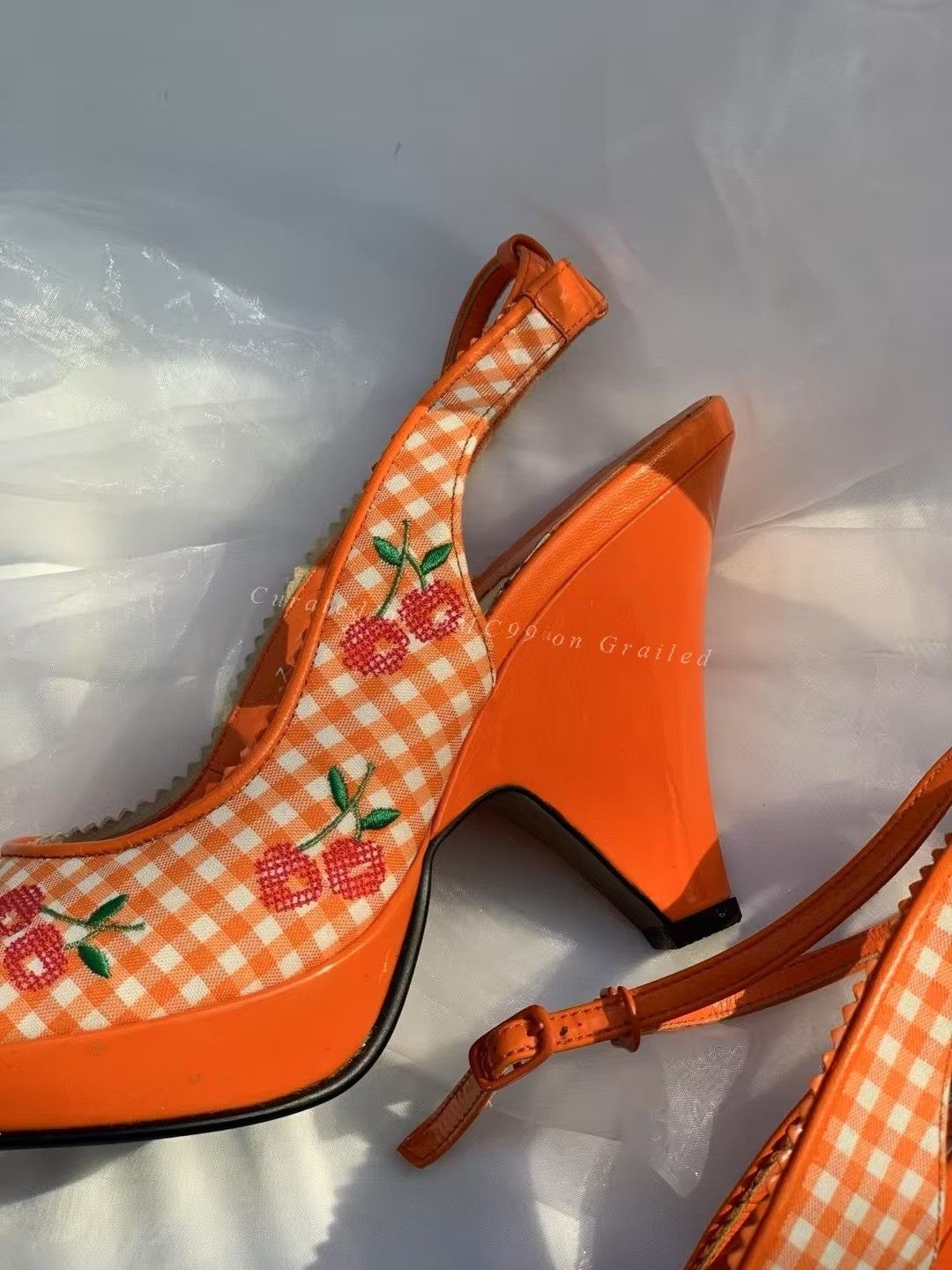 Anna Sui Anna Sui Vintage Checkerboard Sandals Size US 5 / IT 35 - 9 Thumbnail