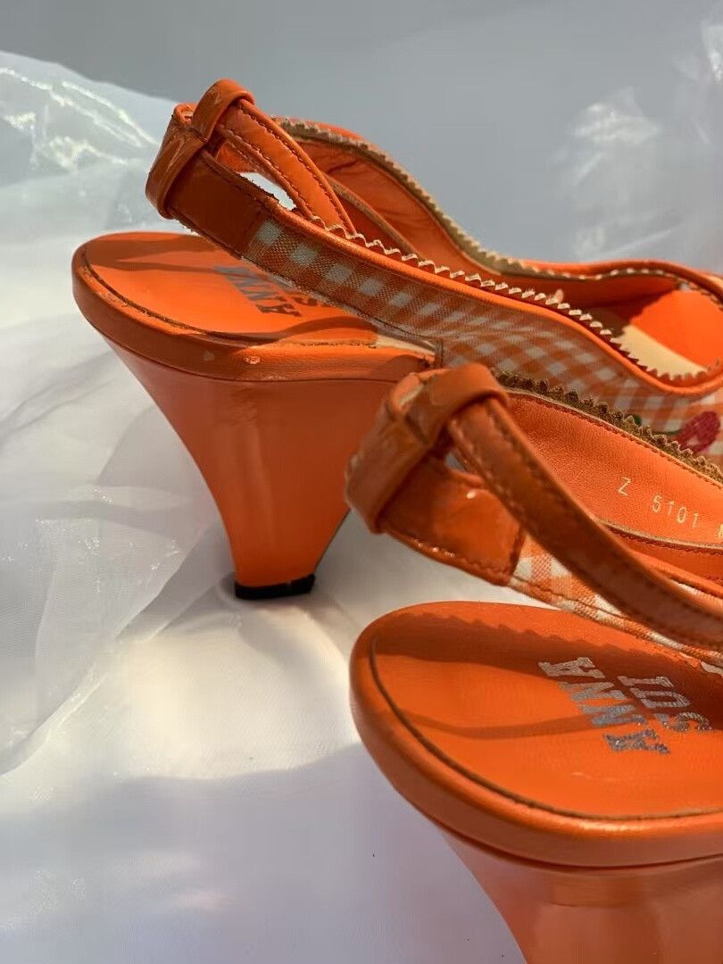Anna Sui Anna Sui Vintage Checkerboard Sandals Size US 5 / IT 35 - 6 Thumbnail
