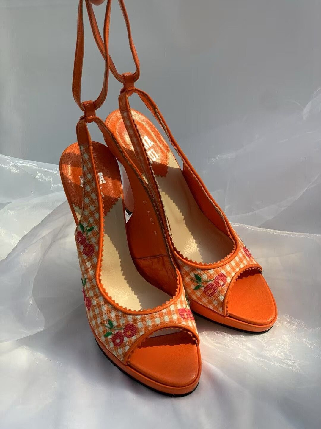 Anna Sui Anna Sui Vintage Checkerboard Sandals Size US 5 / IT 35 - 2 Thumbnail