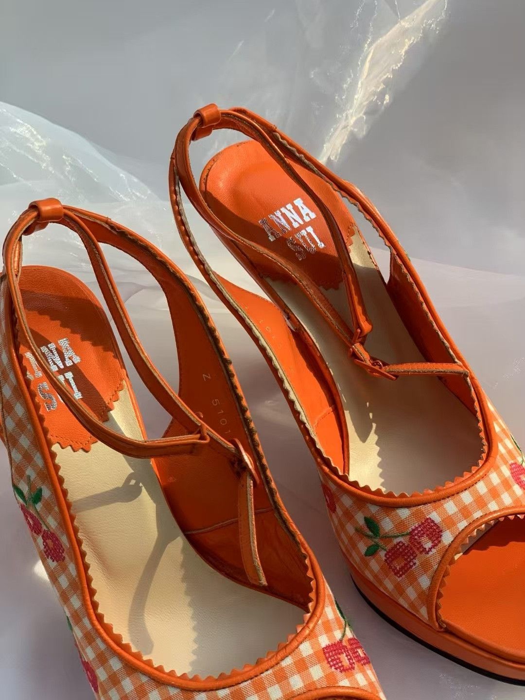 Anna Sui Anna Sui Vintage Checkerboard Sandals Size US 5 / IT 35 - 7 Thumbnail