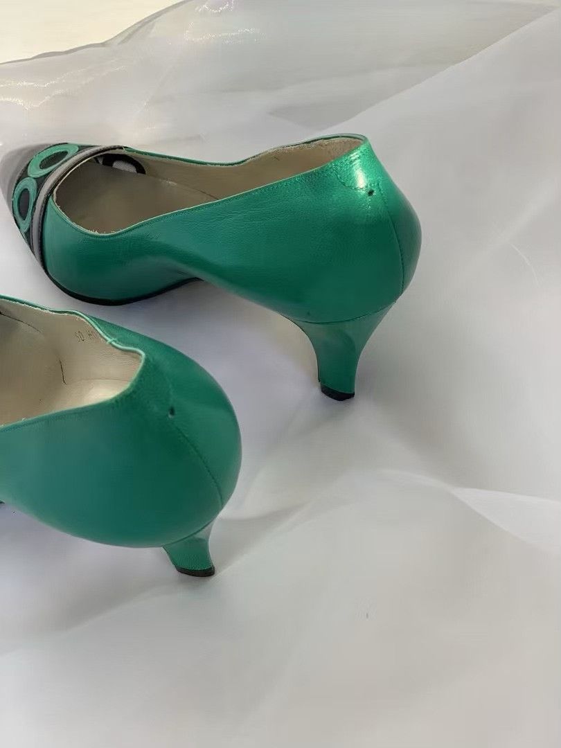 Yves Saint Laurent YSL Vintage Women's Heels Size US 4 / IT 34 - 4 Thumbnail