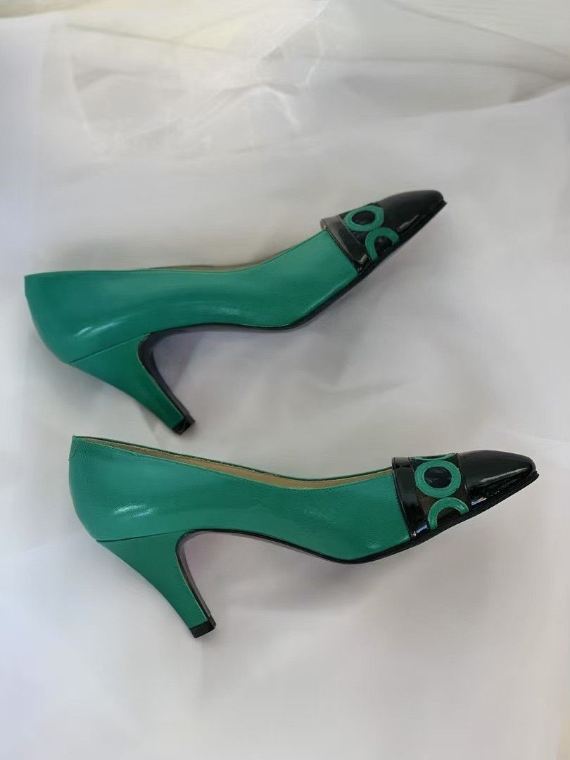 Yves Saint Laurent YSL Vintage Women's Heels Size US 4 / IT 34 - 6 Thumbnail