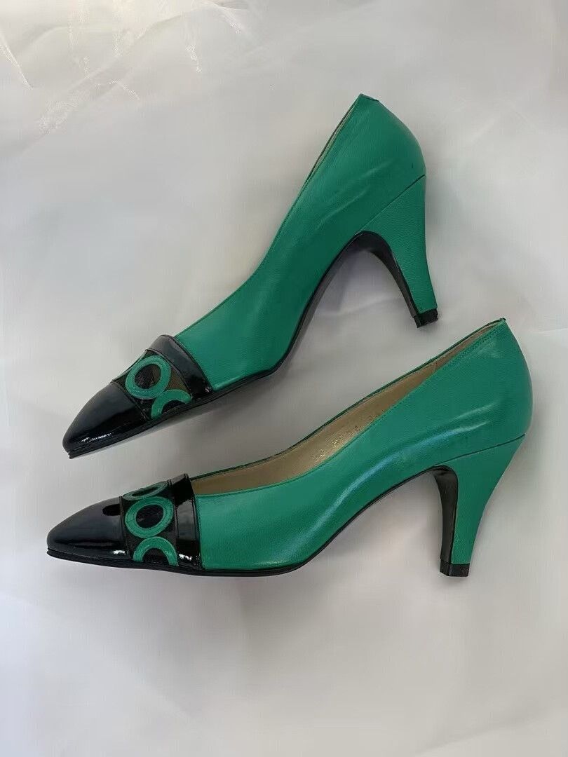 Yves Saint Laurent YSL Vintage Women's Heels Size US 4 / IT 34 - 7 Thumbnail