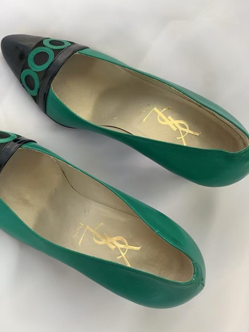 Yves Saint Laurent YSL Vintage Women's Heels Size US 4 / IT 34 - 8 Thumbnail