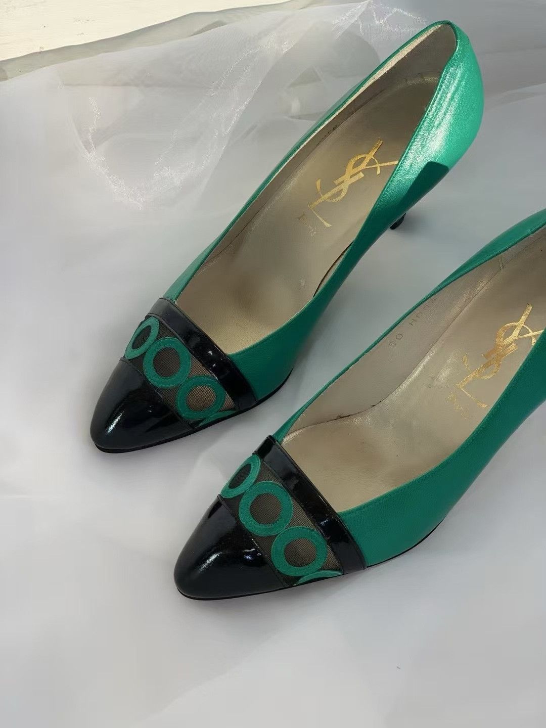Yves Saint Laurent YSL Vintage Women's Heels Size US 4 / IT 34 - 3 Thumbnail