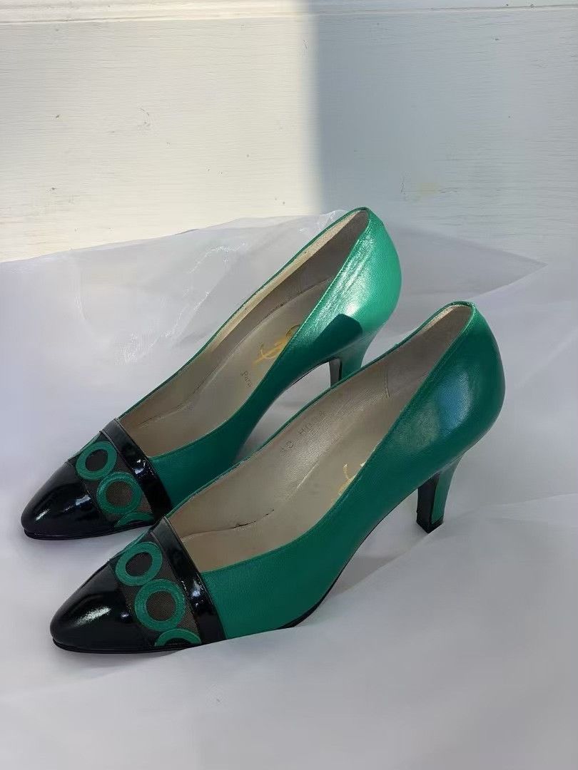 Yves Saint Laurent YSL Vintage Women's Heels Size US 4 / IT 34 - 2 Thumbnail
