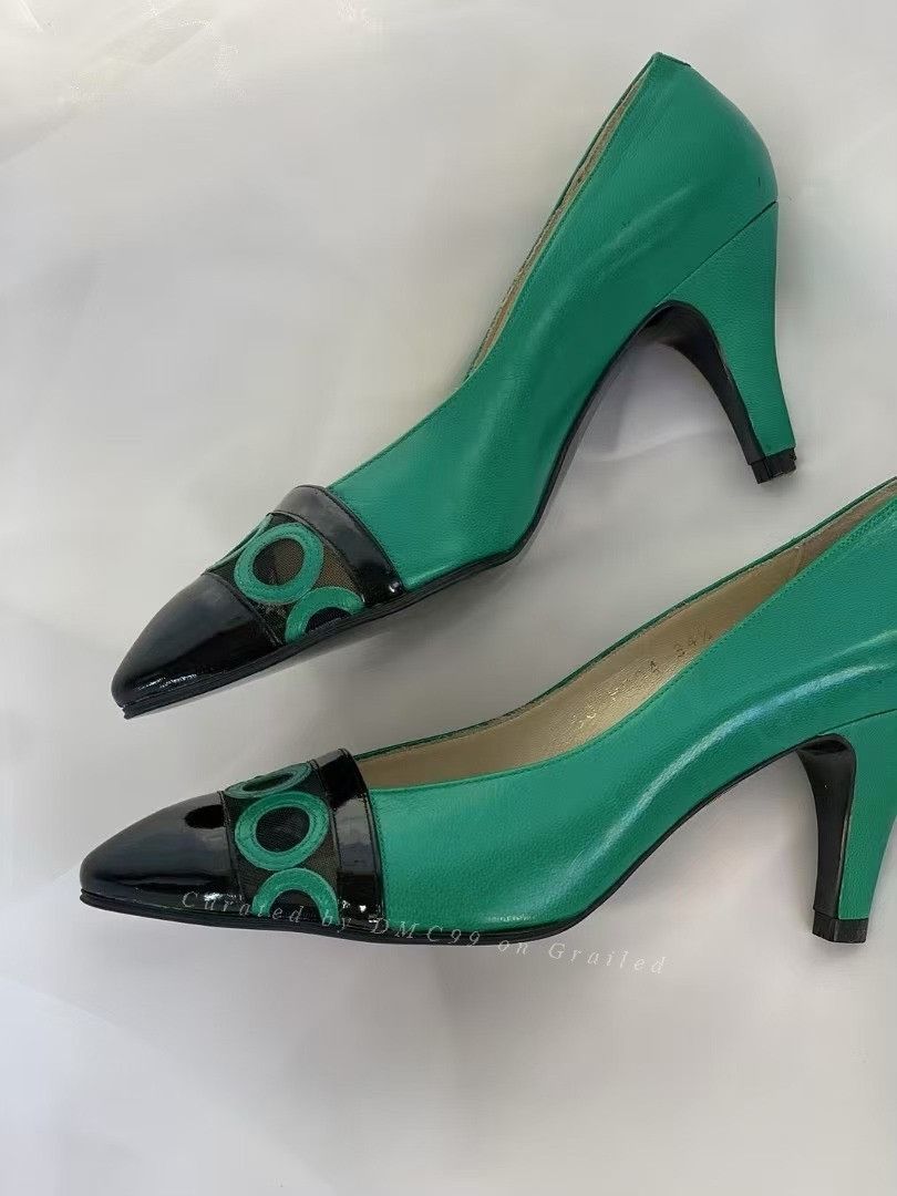 Yves Saint Laurent YSL Vintage Women's Heels Size US 4 / IT 34 - 9 Thumbnail