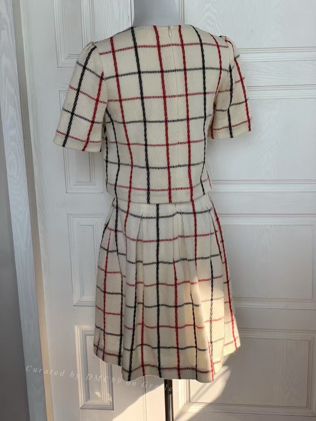 agnes b. Agnes.b Vintage Wool Plaid Suit Size 38" / US 16 / IT 52 - 2 Thumbnail