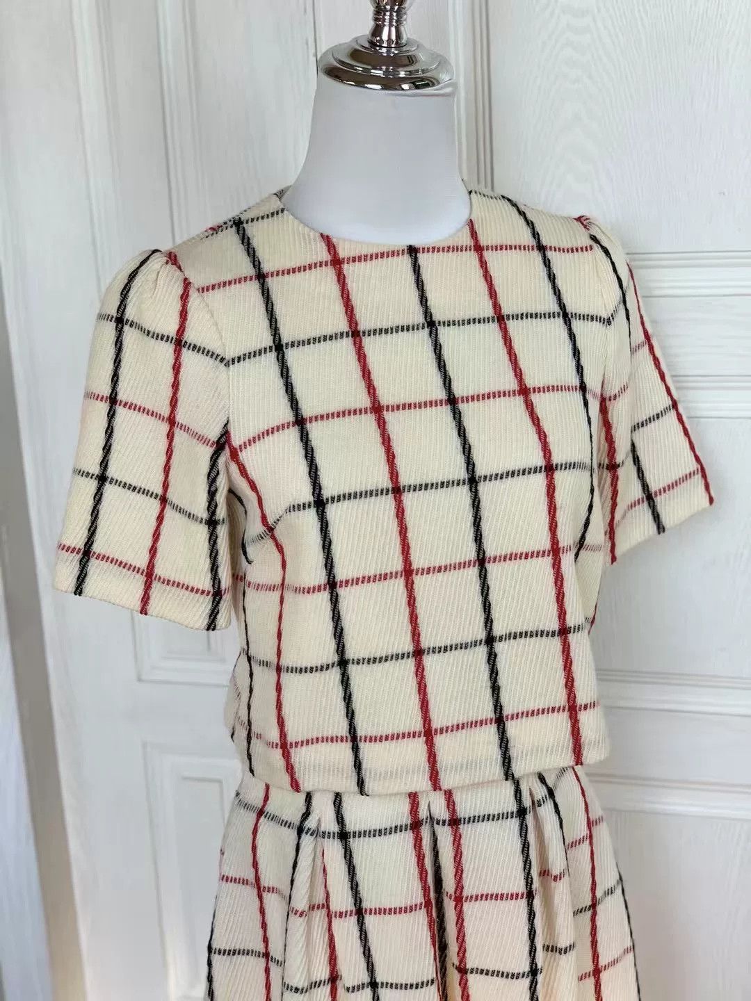 agnes b. Agnes.b Vintage Wool Plaid Suit Size 38" / US 16 / IT 52 - 3 Thumbnail
