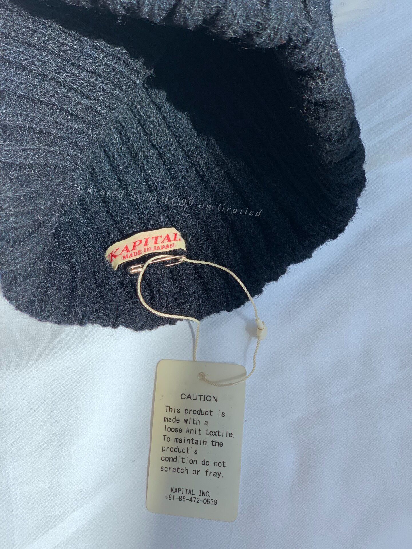 Kapital Kapital All Wool Black Beanie Size ONE SIZE - 3 Thumbnail