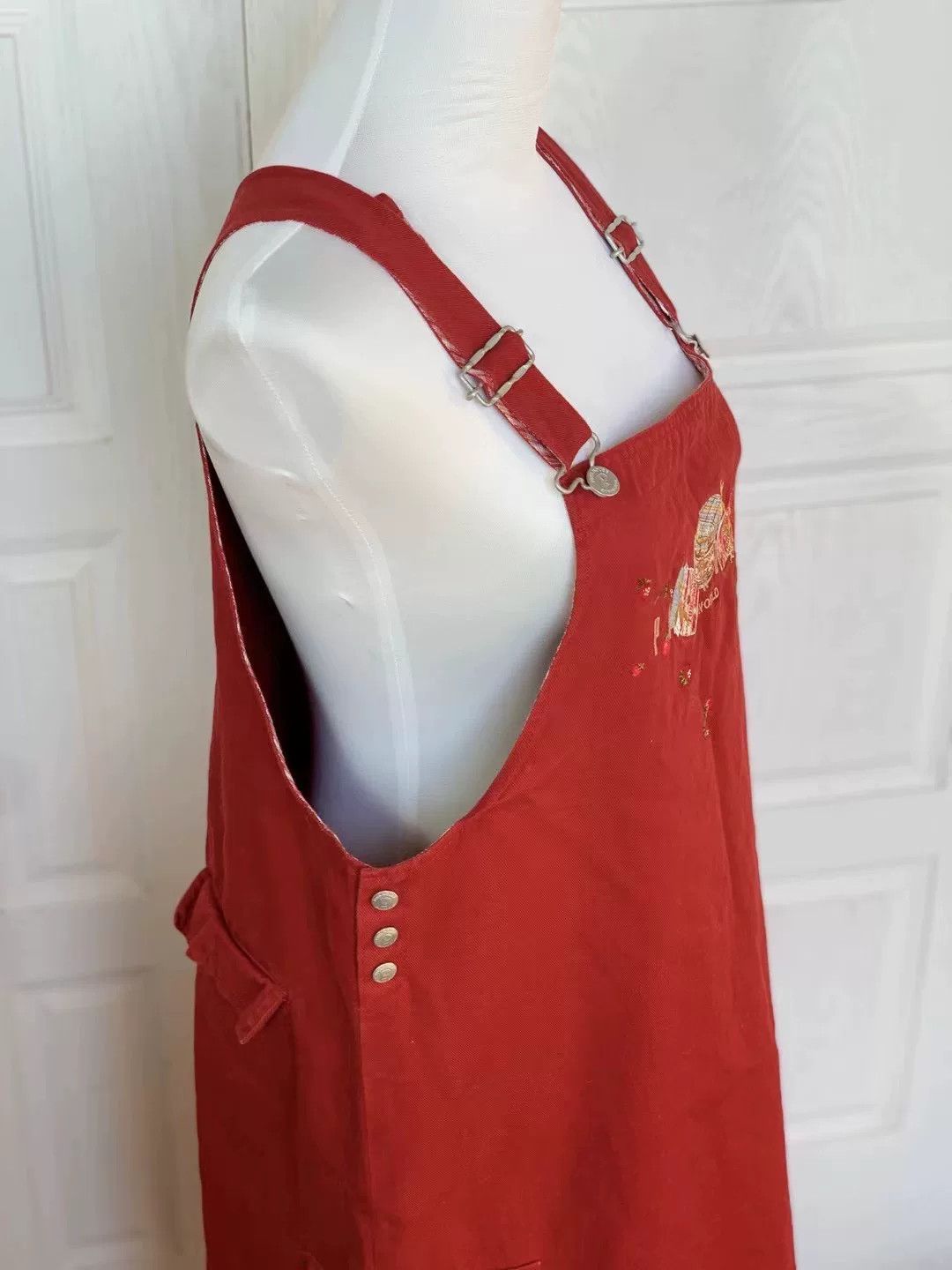 Pink House Pink House Red Suspender Skirt Size M / US 6-8 / IT 42-44 - 4 Thumbnail