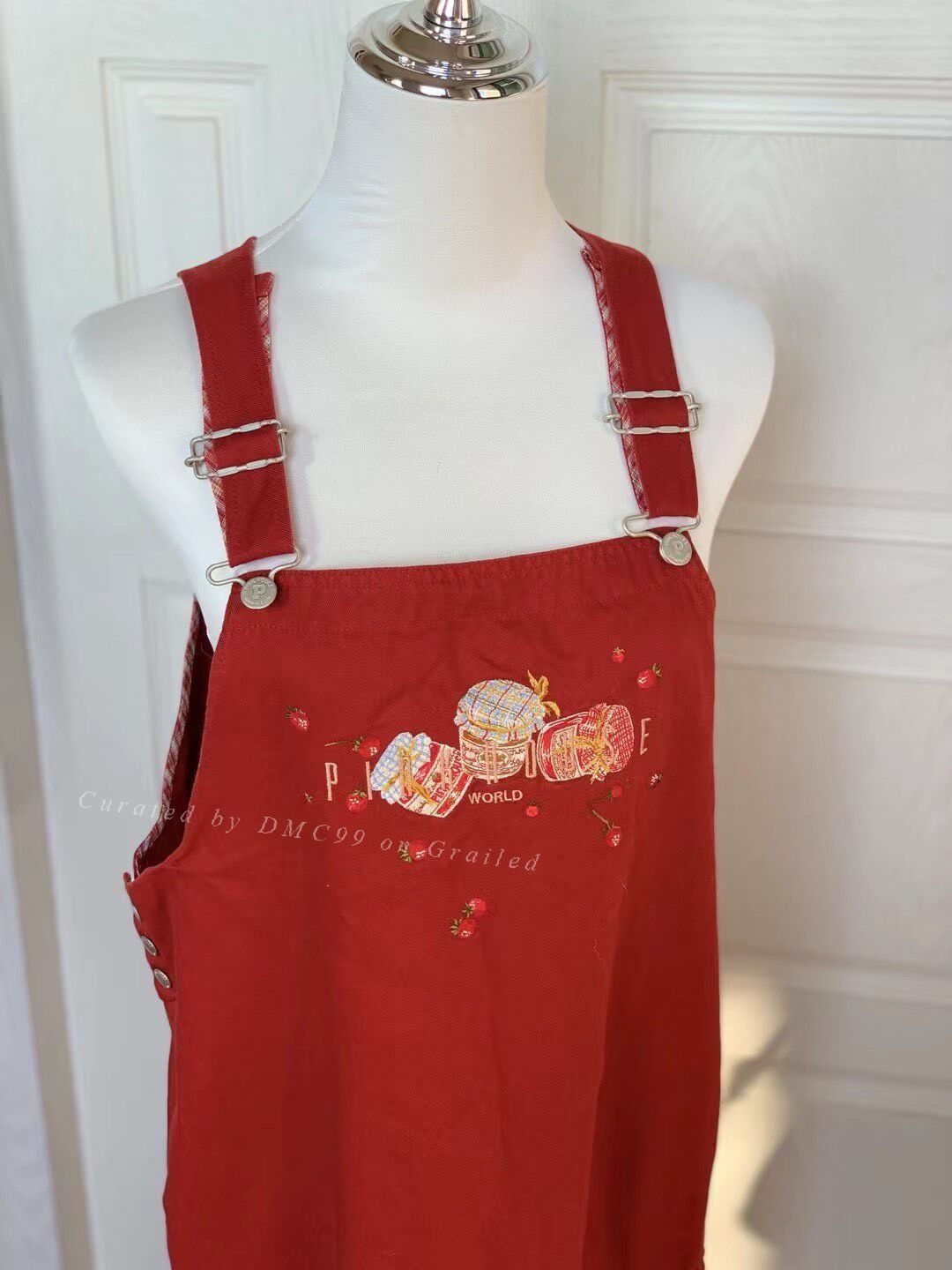 Pink House Pink House Red Suspender Skirt Size M / US 6-8 / IT 42-44 - 6 Thumbnail