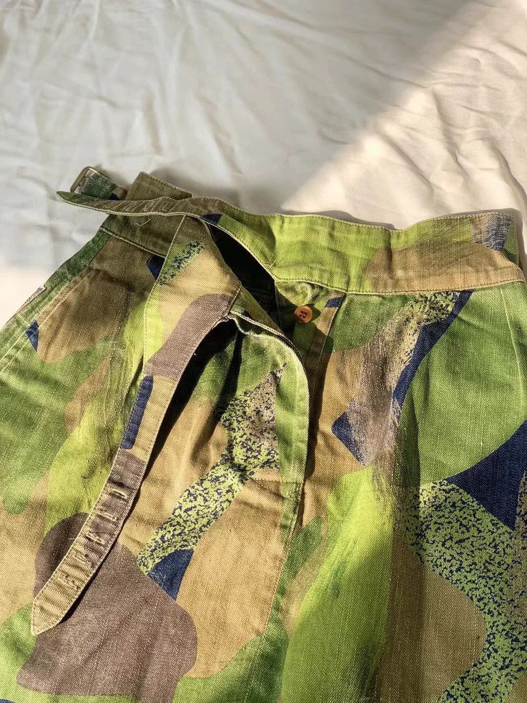 Nigel Cabourn Nigel Cabourn Camouflage Denim Skirt Size 38" / US 16 / IT 52 - 4 Thumbnail
