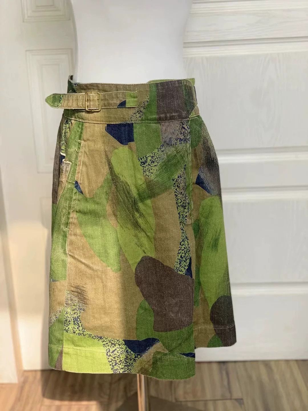 Nigel Cabourn Nigel Cabourn Camouflage Denim Skirt Size 38" / US 16 / IT 52 - 3 Thumbnail