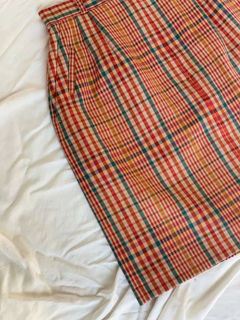 Dior Dior Vintage Wool Plaid Skirt Size 30" / US 8 / IT 44 - 5 Thumbnail