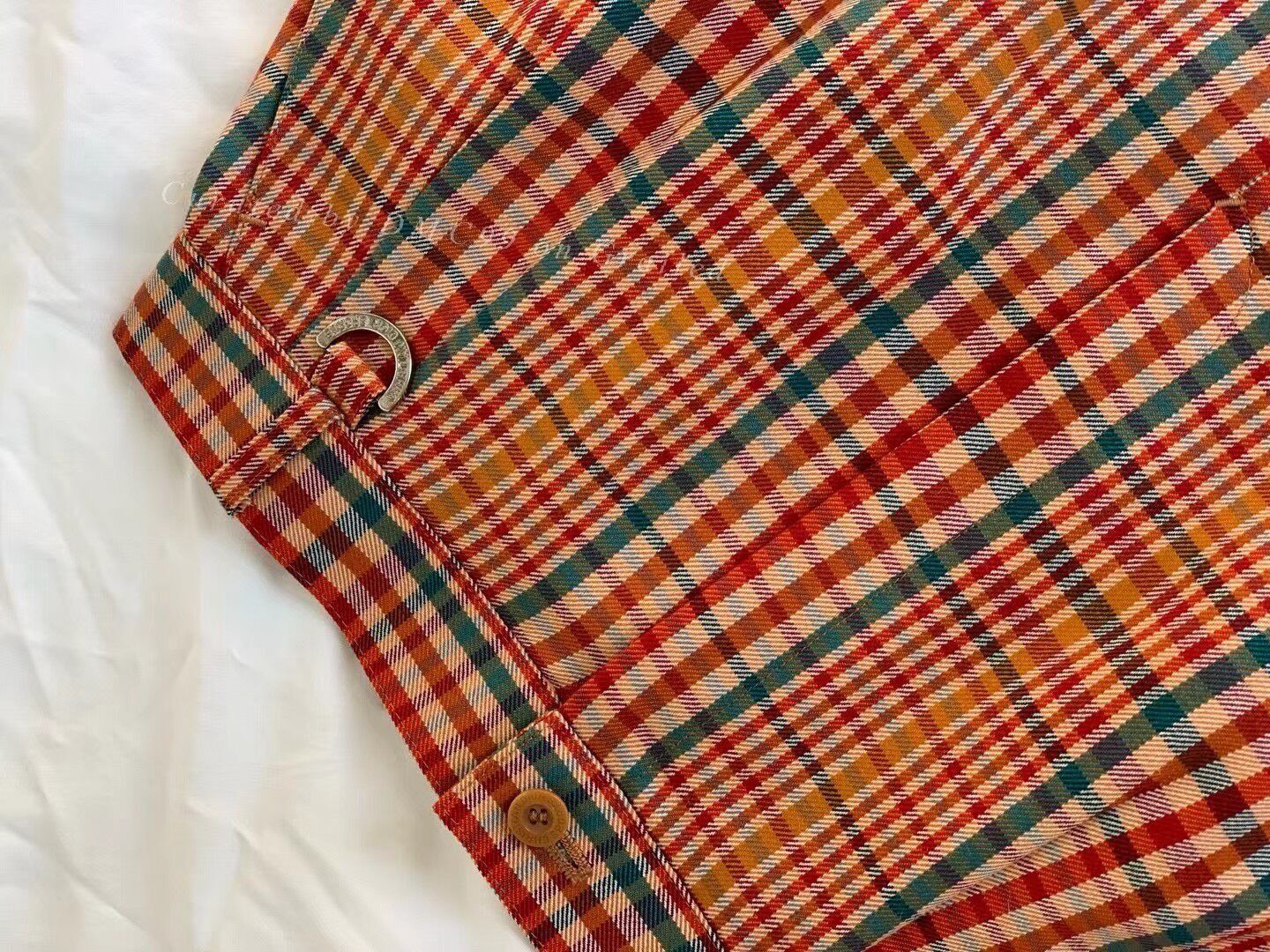 Dior Dior Vintage Wool Plaid Skirt Size 30" / US 8 / IT 44 - 6 Thumbnail