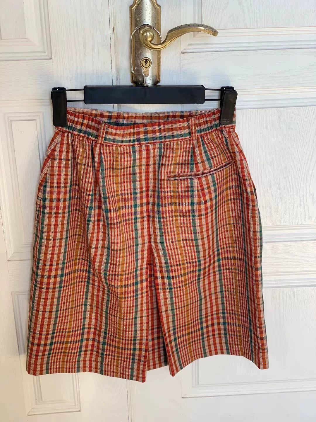 Dior Dior Vintage Wool Plaid Skirt Size 30" / US 8 / IT 44 - 4 Thumbnail