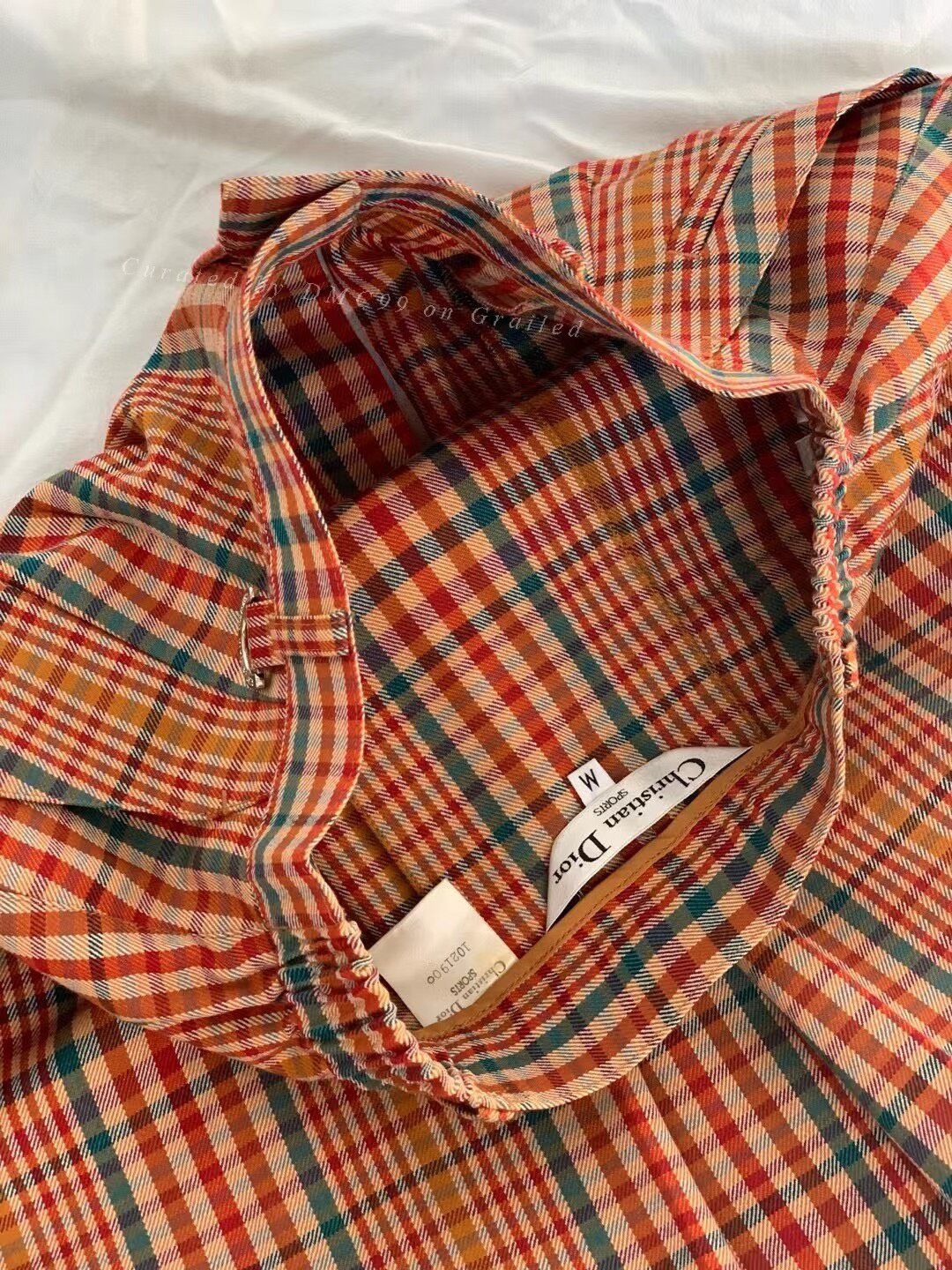 Dior Dior Vintage Wool Plaid Skirt Size 30" / US 8 / IT 44 - 9 Thumbnail