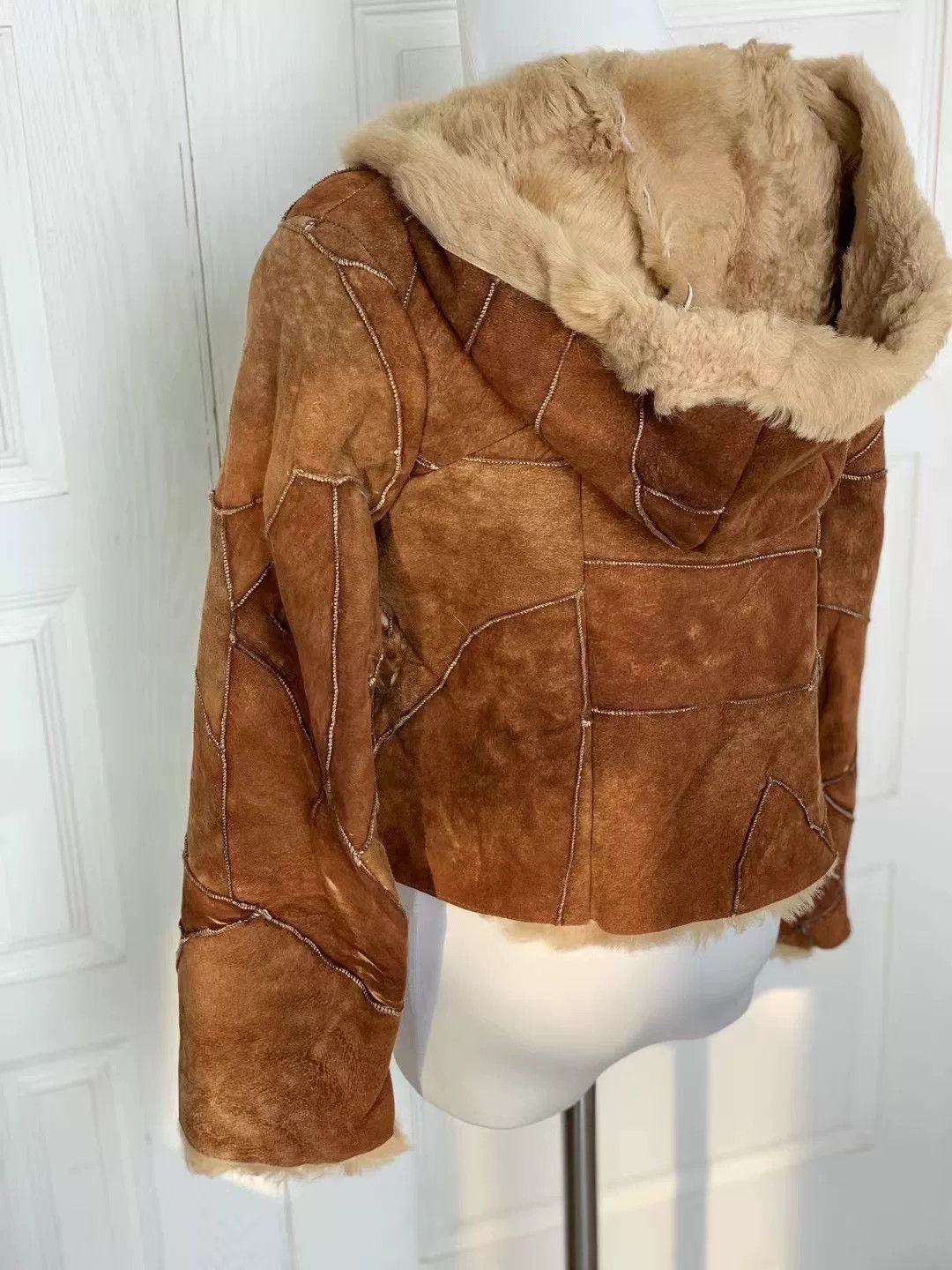 Beams Japan Vintage Ray Beams Shearling Toggle Coat Size XS / US 0-2 / IT 36-38 - 6 Thumbnail