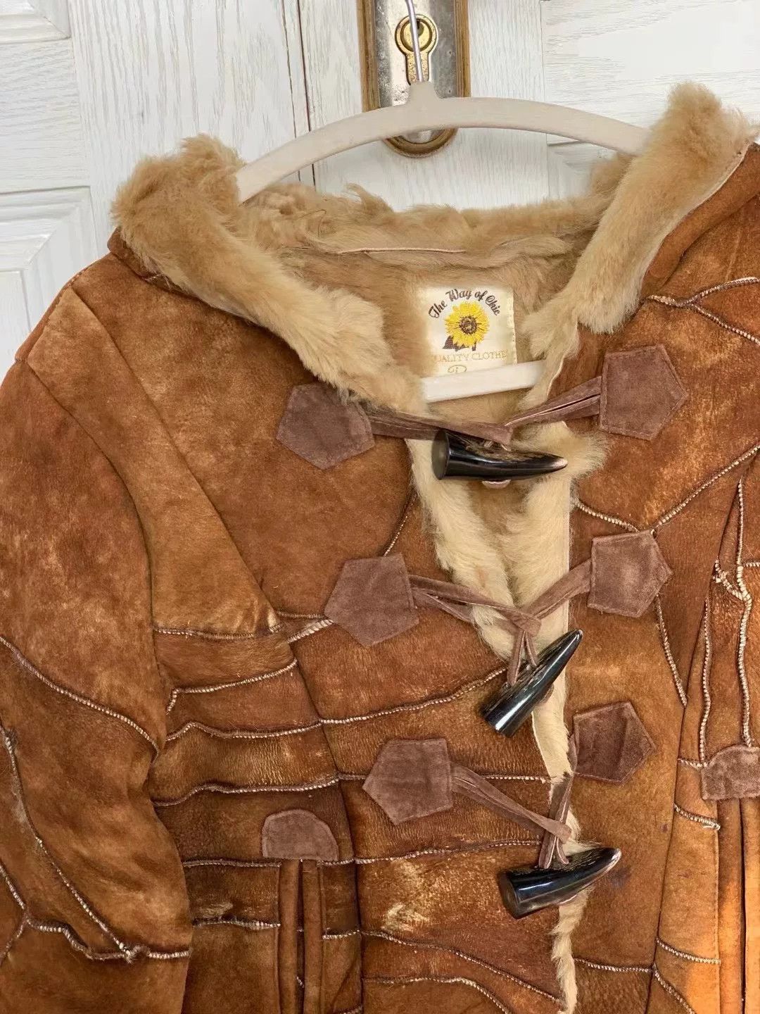 Beams Japan Vintage Ray Beams Shearling Toggle Coat Size XS / US 0-2 / IT 36-38 - 9 Thumbnail