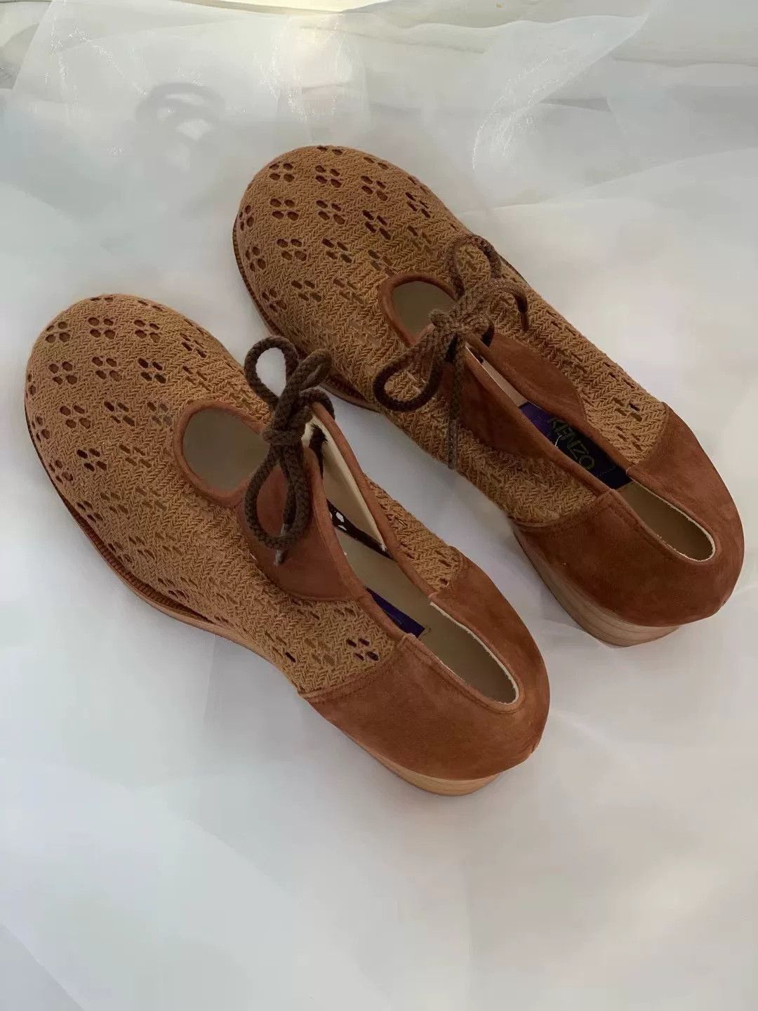 Kenzo Kenzo Vintage Cutout Leather Shoes Size US 5.5 / IT 35.5 - 2 Thumbnail