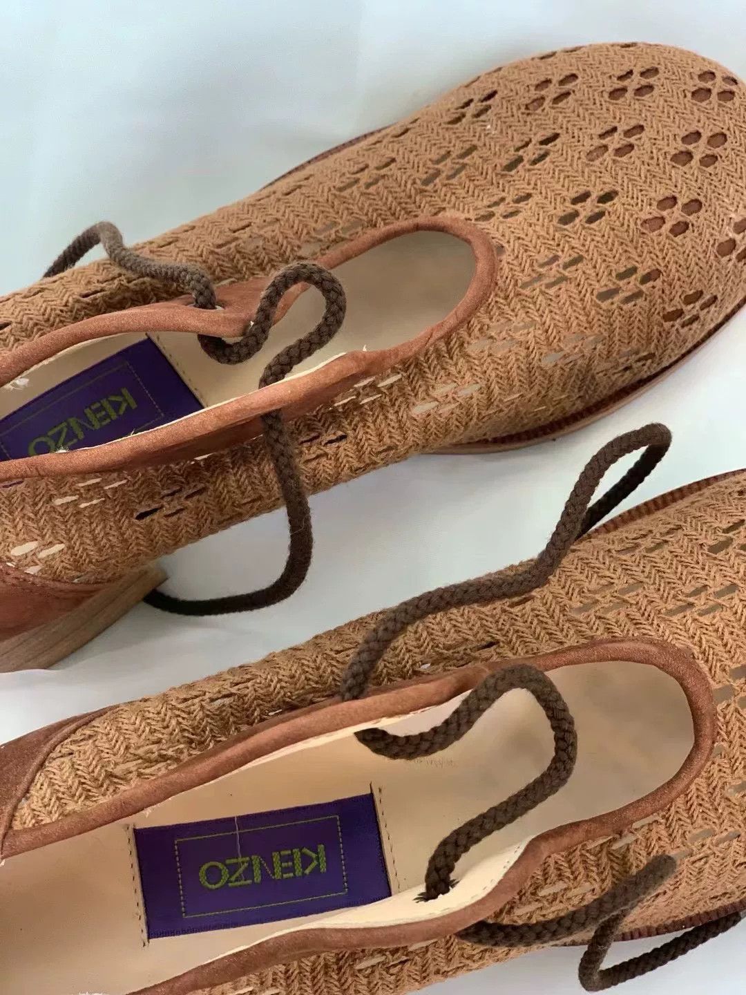 Kenzo Kenzo Vintage Cutout Leather Shoes Size US 5.5 / IT 35.5 - 6 Thumbnail