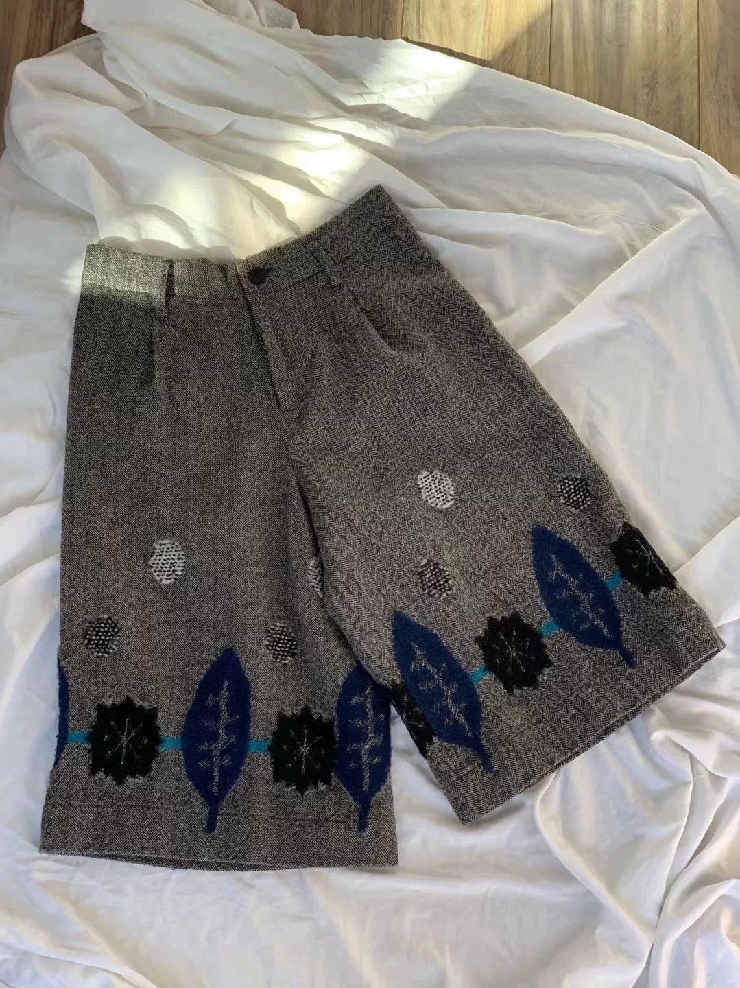 Issey Miyake Vintage Issey Miyake Wool Culottes Size 33" - 3 Thumbnail