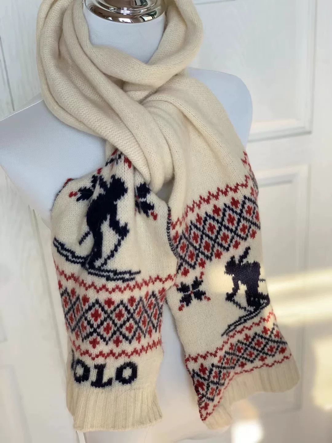 Ralph Lauren Ralph Lauren Vintage Polo Wool Scarf Size ONE SIZE - 6 Thumbnail