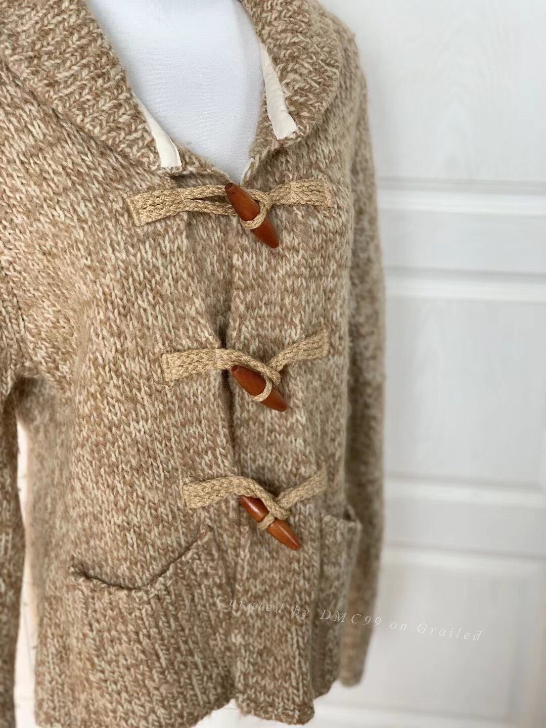 Ralph Lauren Ralph Lauren Vintage Wool Horn Button Cardigan Size US L / EU 52-54 / 3 - 5 Thumbnail
