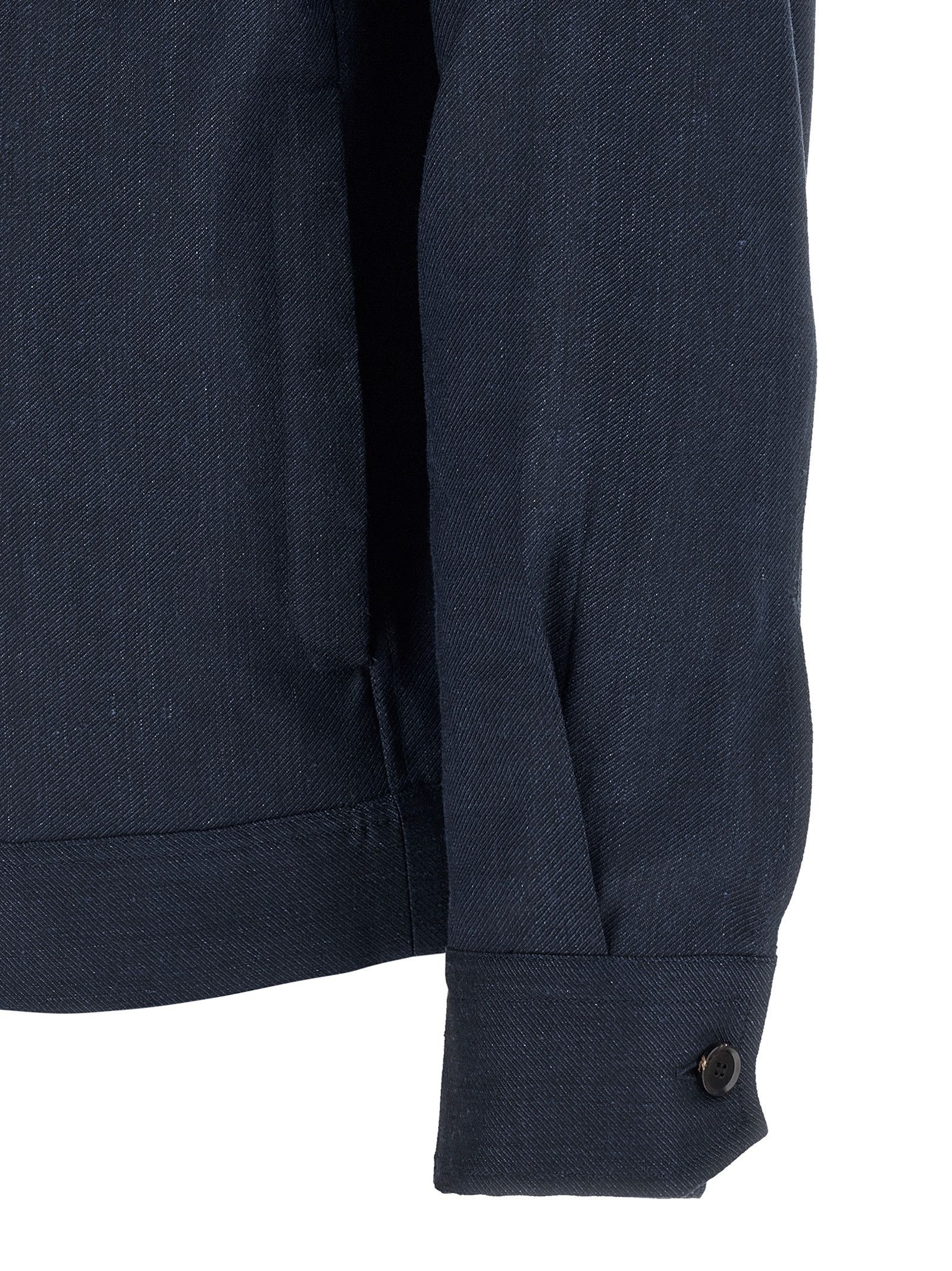 Brioni Linen wool blouson Size US XXL / EU 58 / 5 - 4 Thumbnail