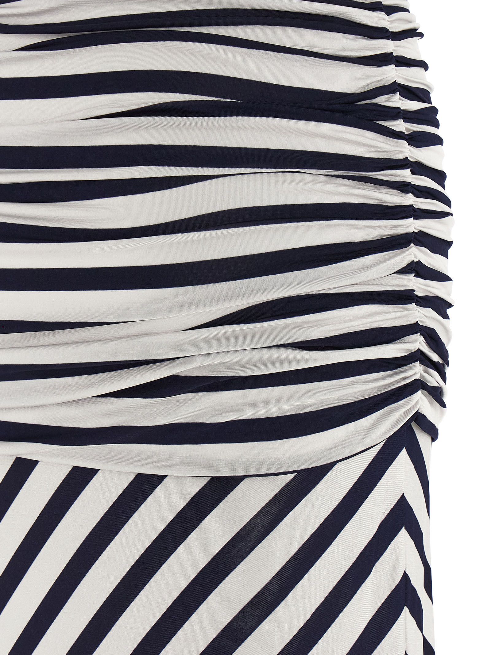 Self-Portrait 'Navy Stripe Jersey Maxi' dress Size M / US 6-8 / IT 42-44 - 4 Thumbnail