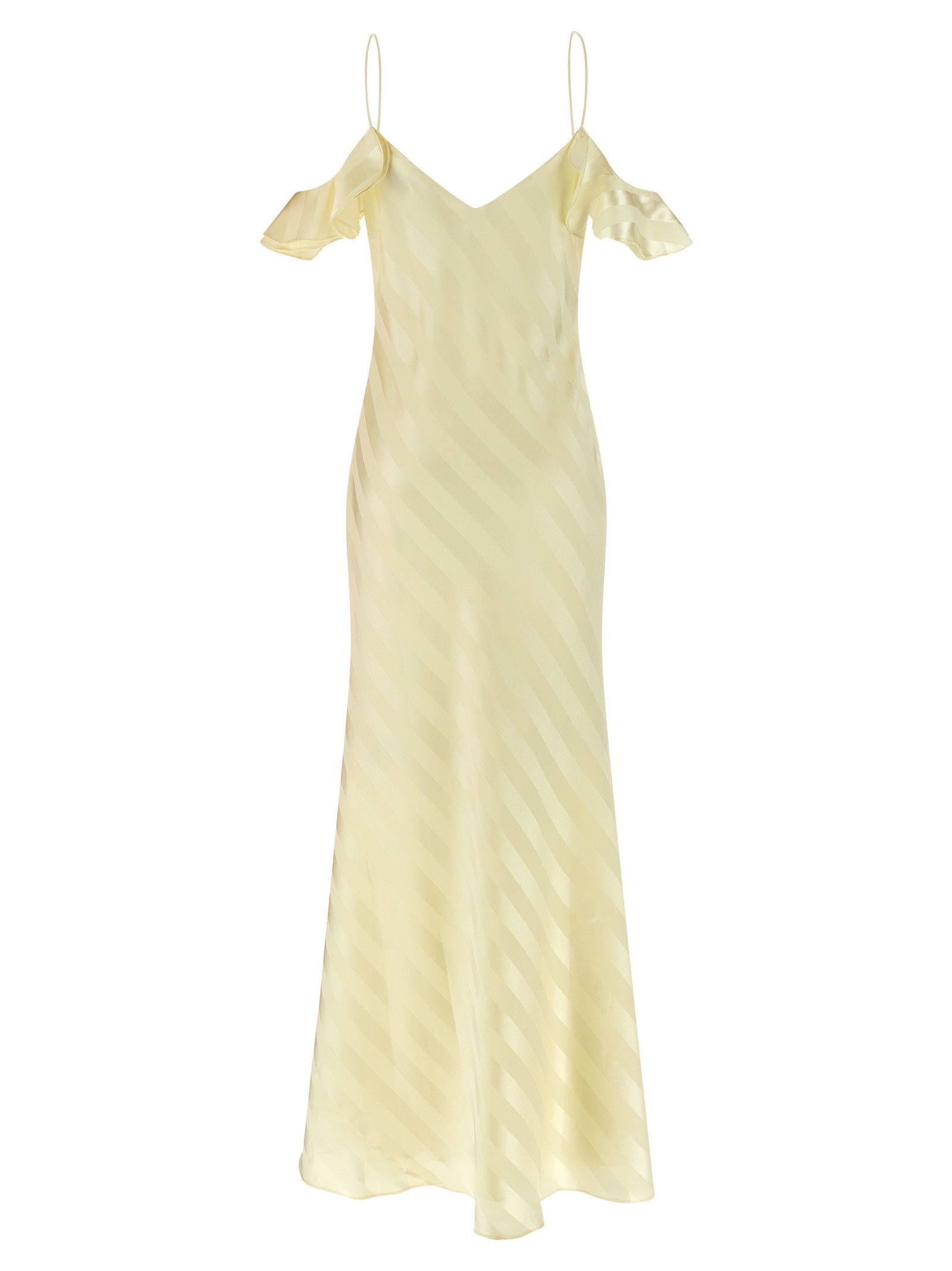 Self-Portrait 'Satin Striped' long dress Size M / US 6-8 / IT 42-44 - 2 Thumbnail