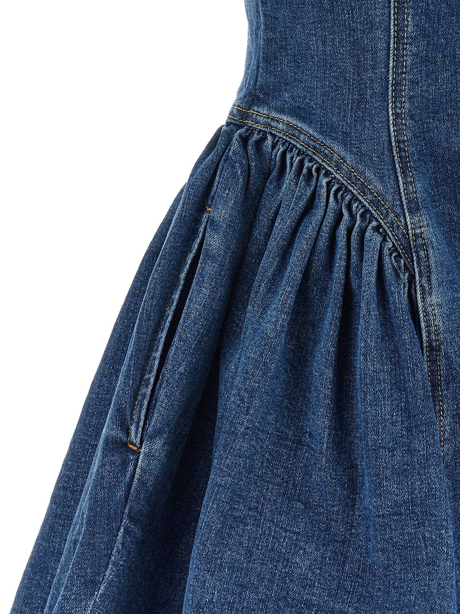 Self-Portrait Denim mini dress Size M / US 6-8 / IT 42-44 - 4 Thumbnail