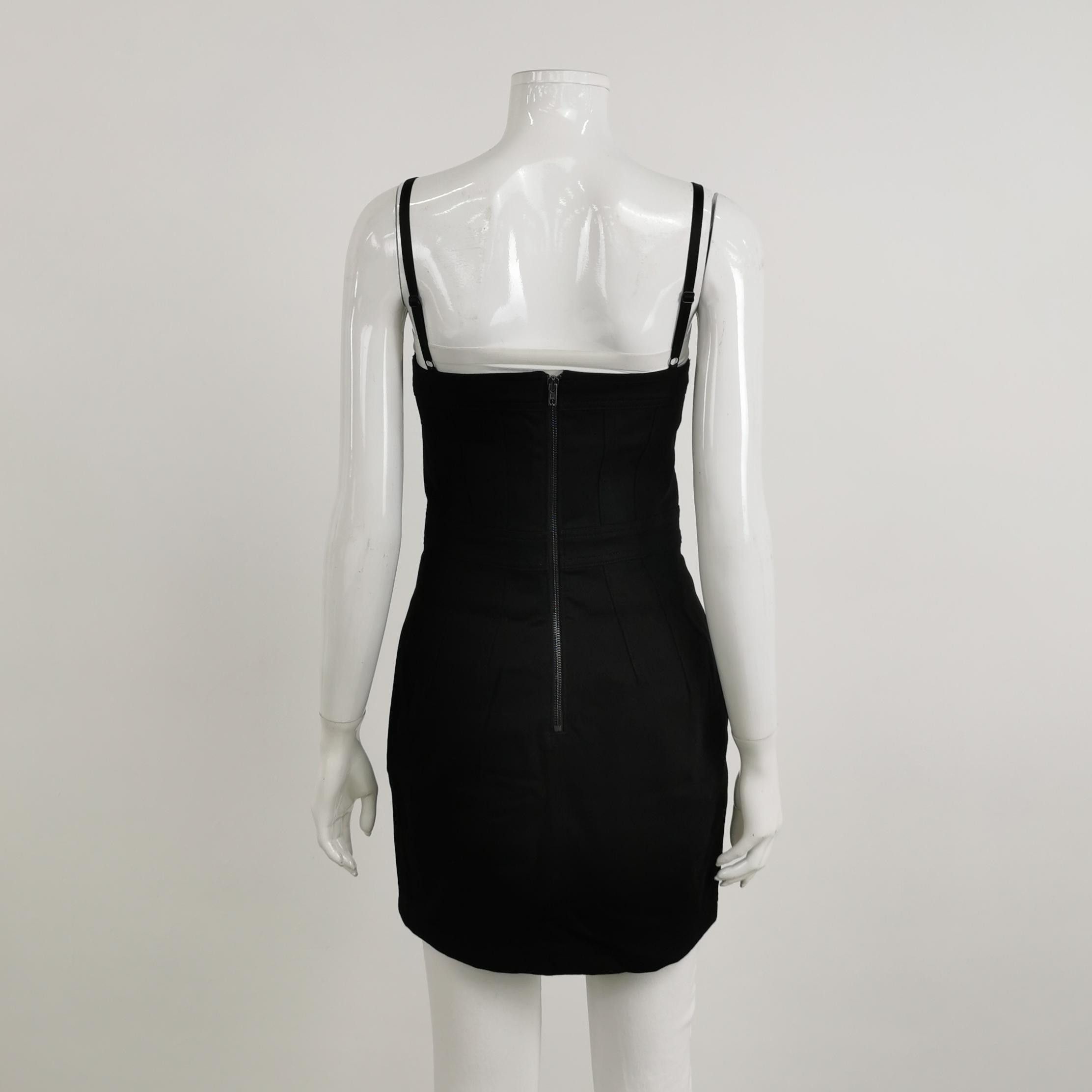 Alexander Wang Alexander Wang Black Cotton Mini Dress Size 2 Size XS / US 0-2 / IT 36-38 - 2 Thumbnail