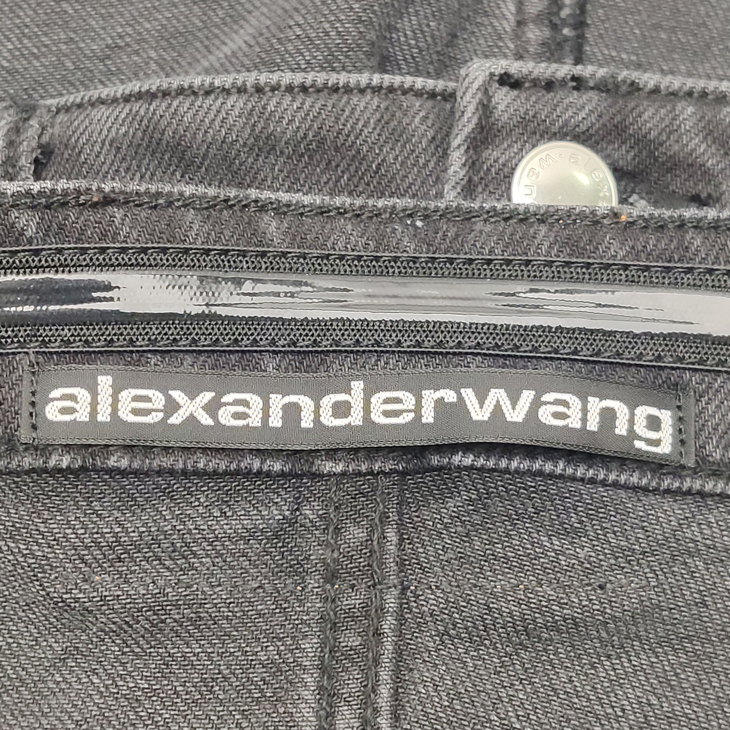 Alexander Wang Alexander Wang Black Denim Mini Dress Size 26 Size XS / US 0-2 / IT 36-38 - 5 Thumbnail