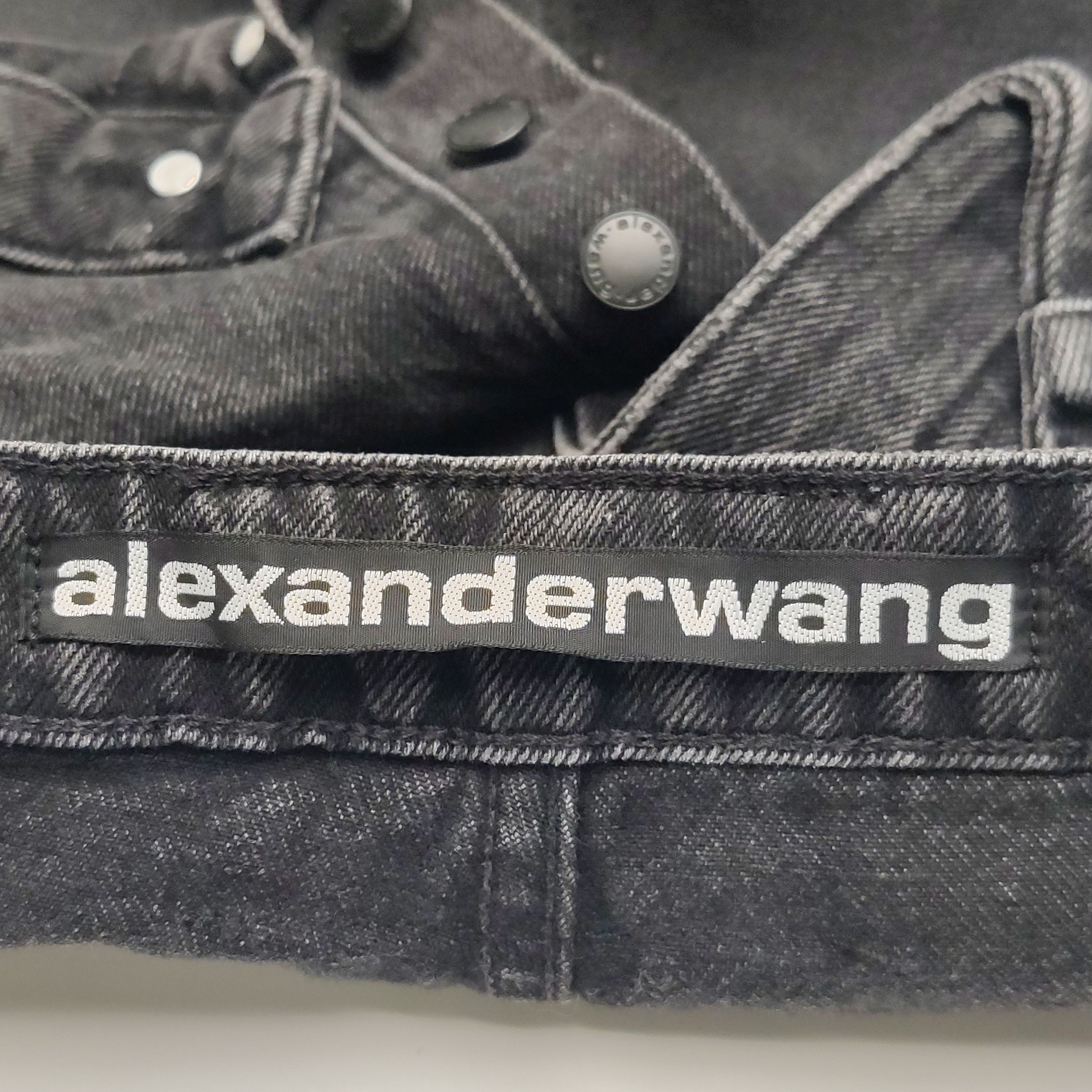 Alexander Wang Alexander Wang Black Denim Shorts Size 28 Size 28" / US 6 / IT 42 - 5 Thumbnail