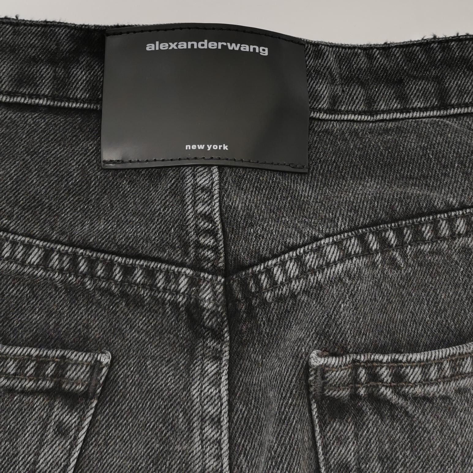 Alexander Wang Alexander Wang Black Denim Shorts Size 28 Size 28" / US 6 / IT 42 - 3 Thumbnail