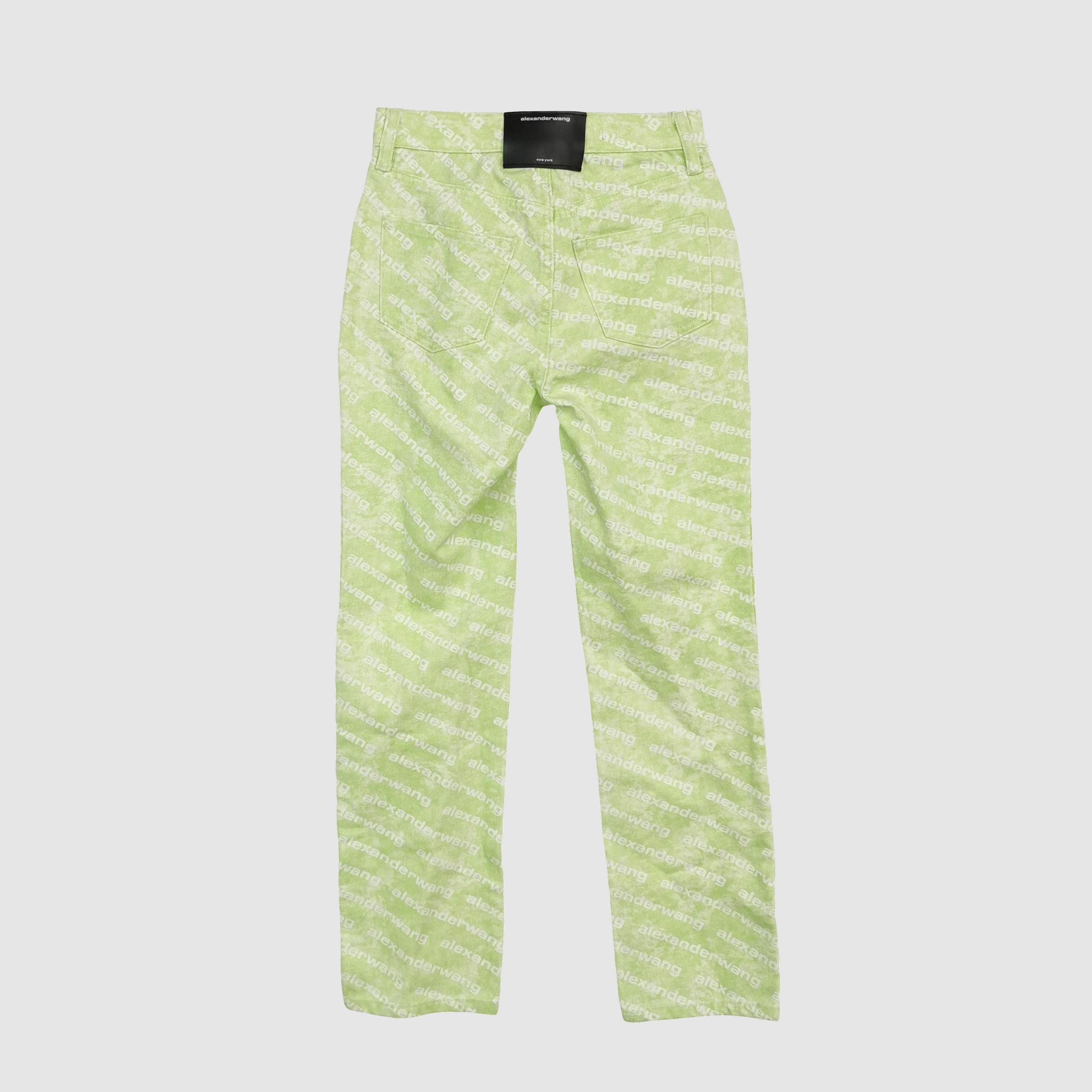 Alexander Wang Alexander Wang Logo Print Jeans Size 24 Size 24" / US 00 / IT 34 - 2 Thumbnail