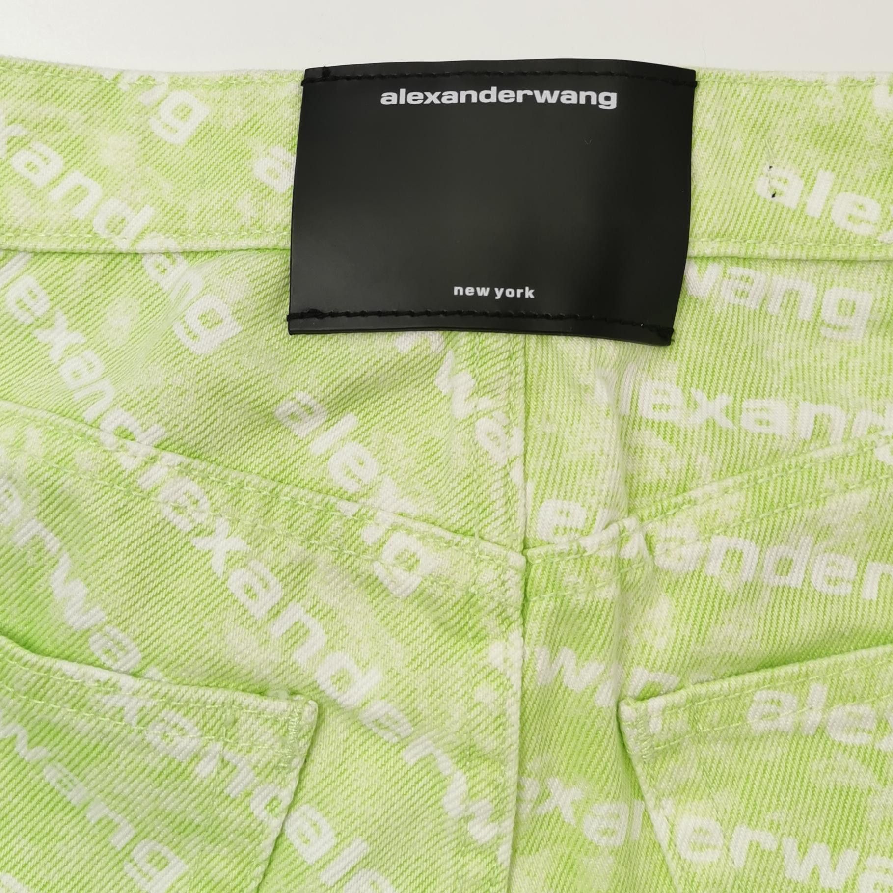 Alexander Wang Alexander Wang Logo Print Jeans Size 24 Size 24" / US 00 / IT 34 - 3 Thumbnail