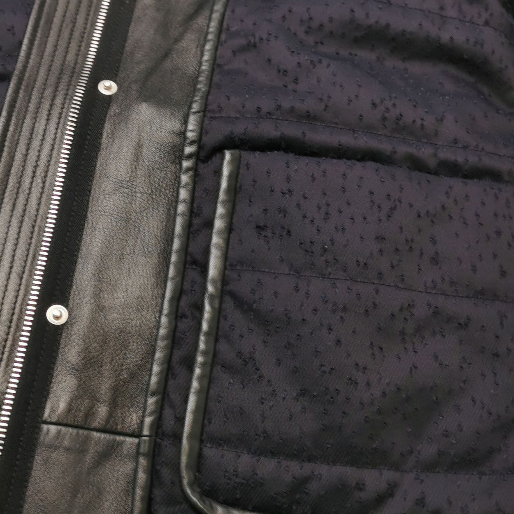 Alexander Wang Alexander Wang Leather Combo Hooded Coat Size 2 Size XS / US 0-2 / IT 36-38 - 3 Thumbnail