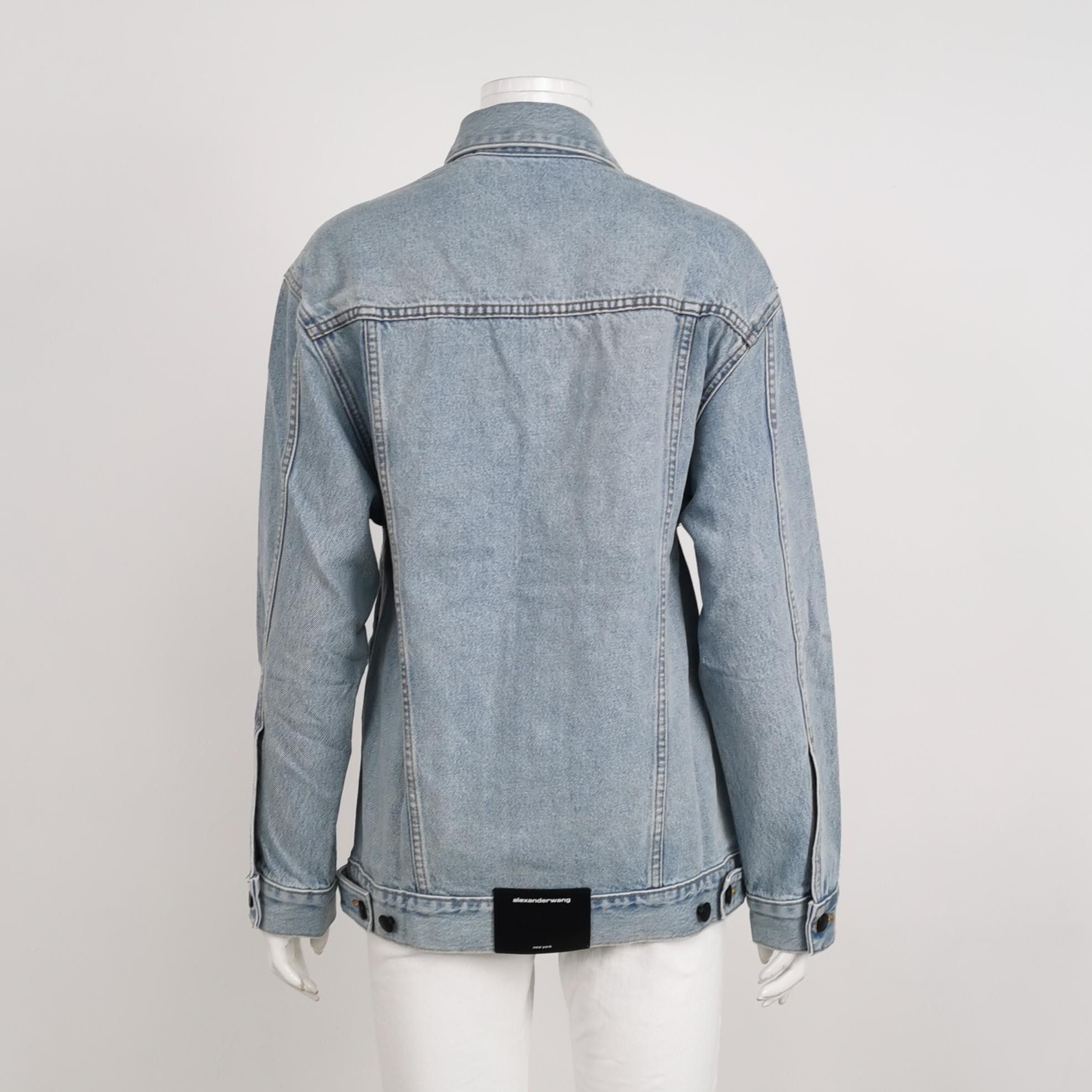 Alexander Wang Alexander Wang Logo Patch Denim Jacket Size XS Size XS / US 0-2 / IT 36-38 - 2 Thumbnail