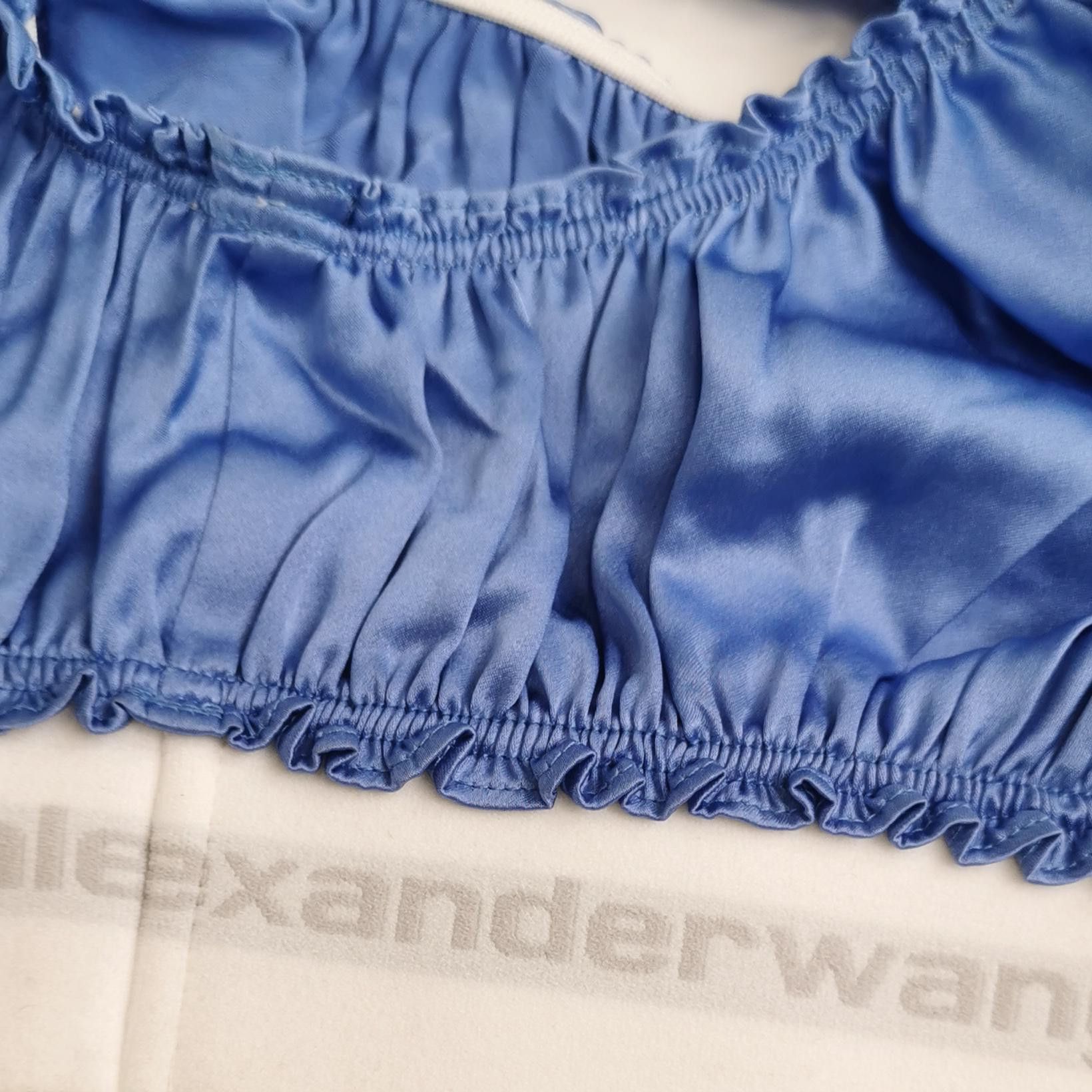 Alexander Wang Alexander Wang Logo Band Silk Crop Top Size S Size S / US 4 / IT 40 - 3 Thumbnail