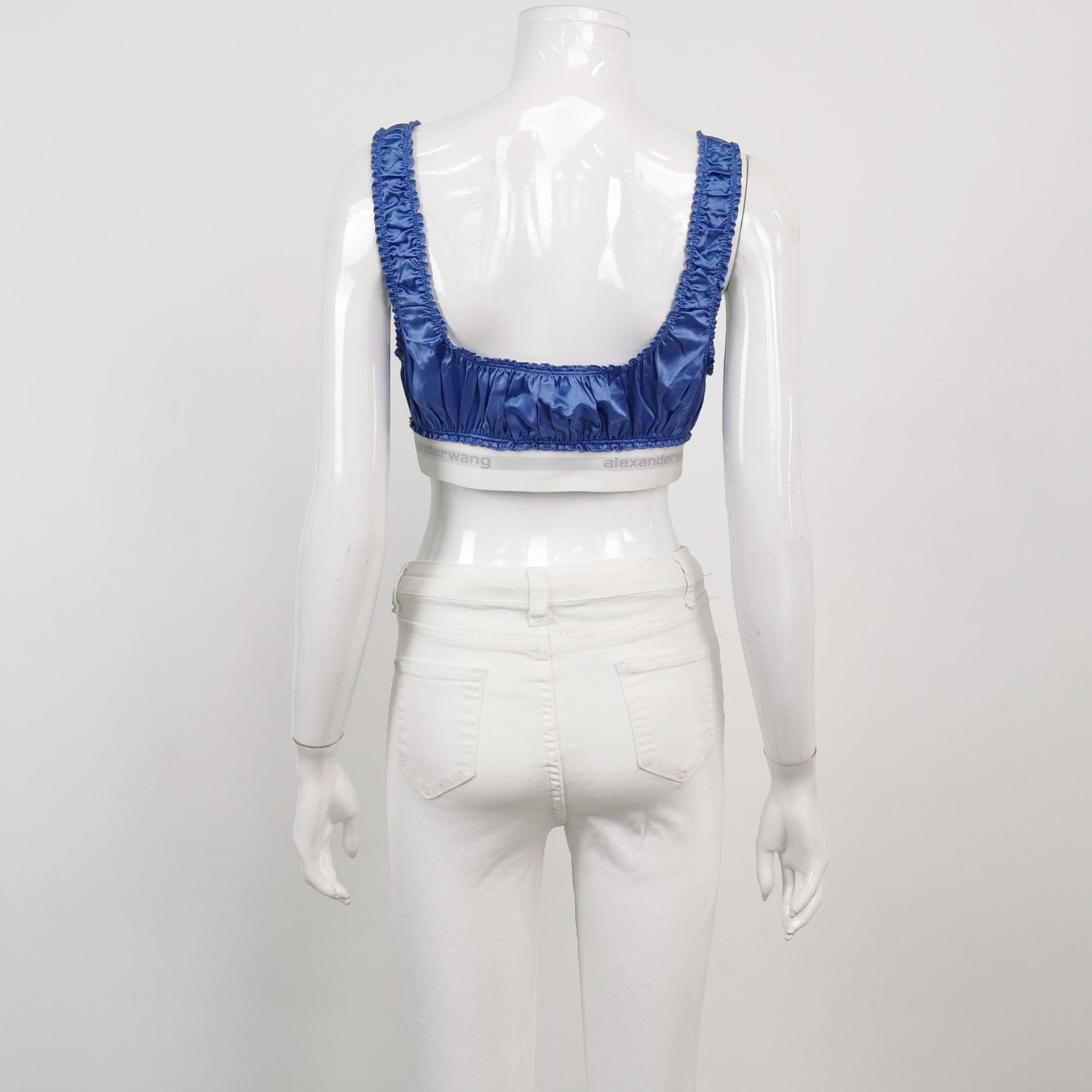 Alexander Wang Alexander Wang Logo Band Silk Crop Top Size S Size S / US 4 / IT 40 - 2 Thumbnail