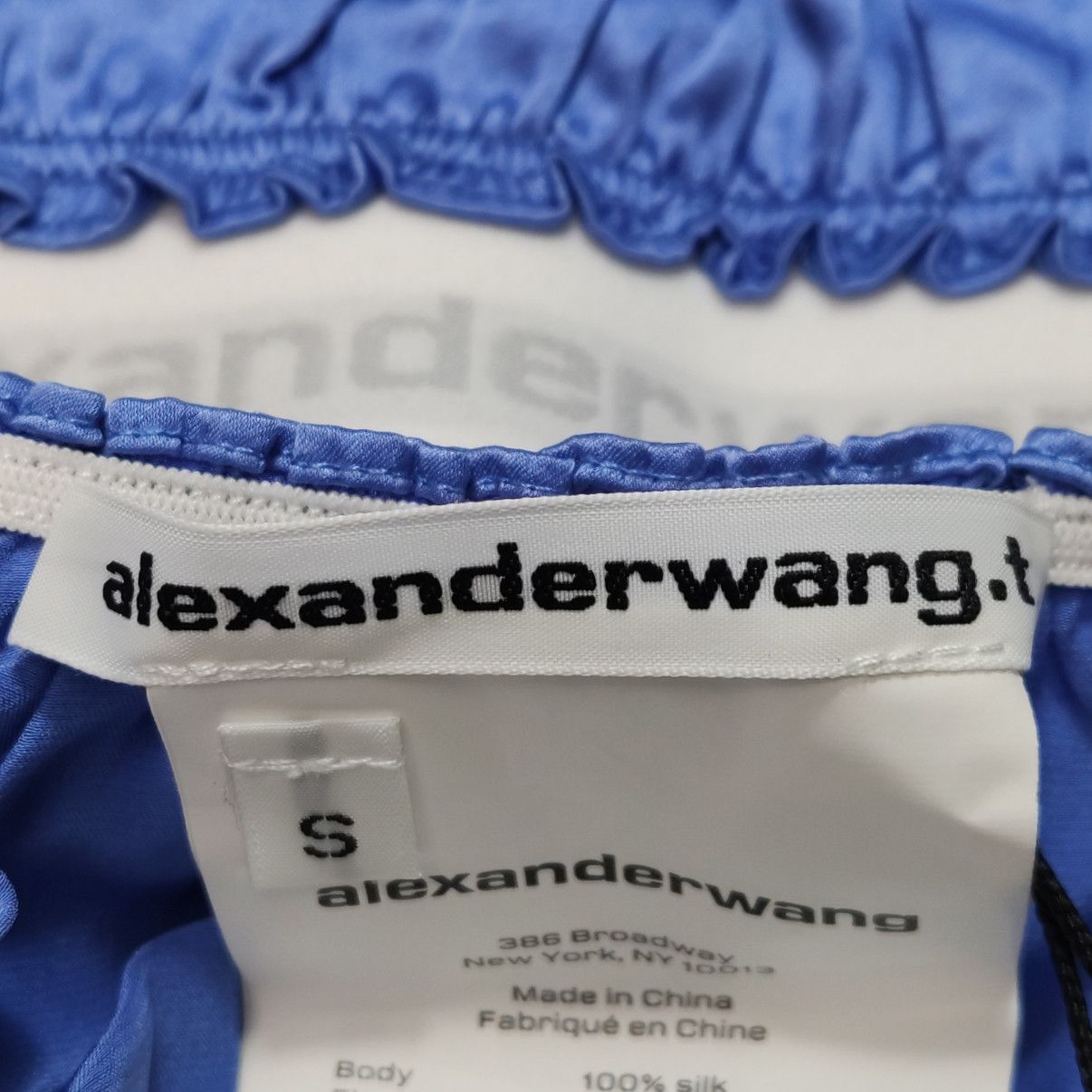 Alexander Wang Alexander Wang Logo Band Silk Crop Top Size S Size S / US 4 / IT 40 - 5 Thumbnail