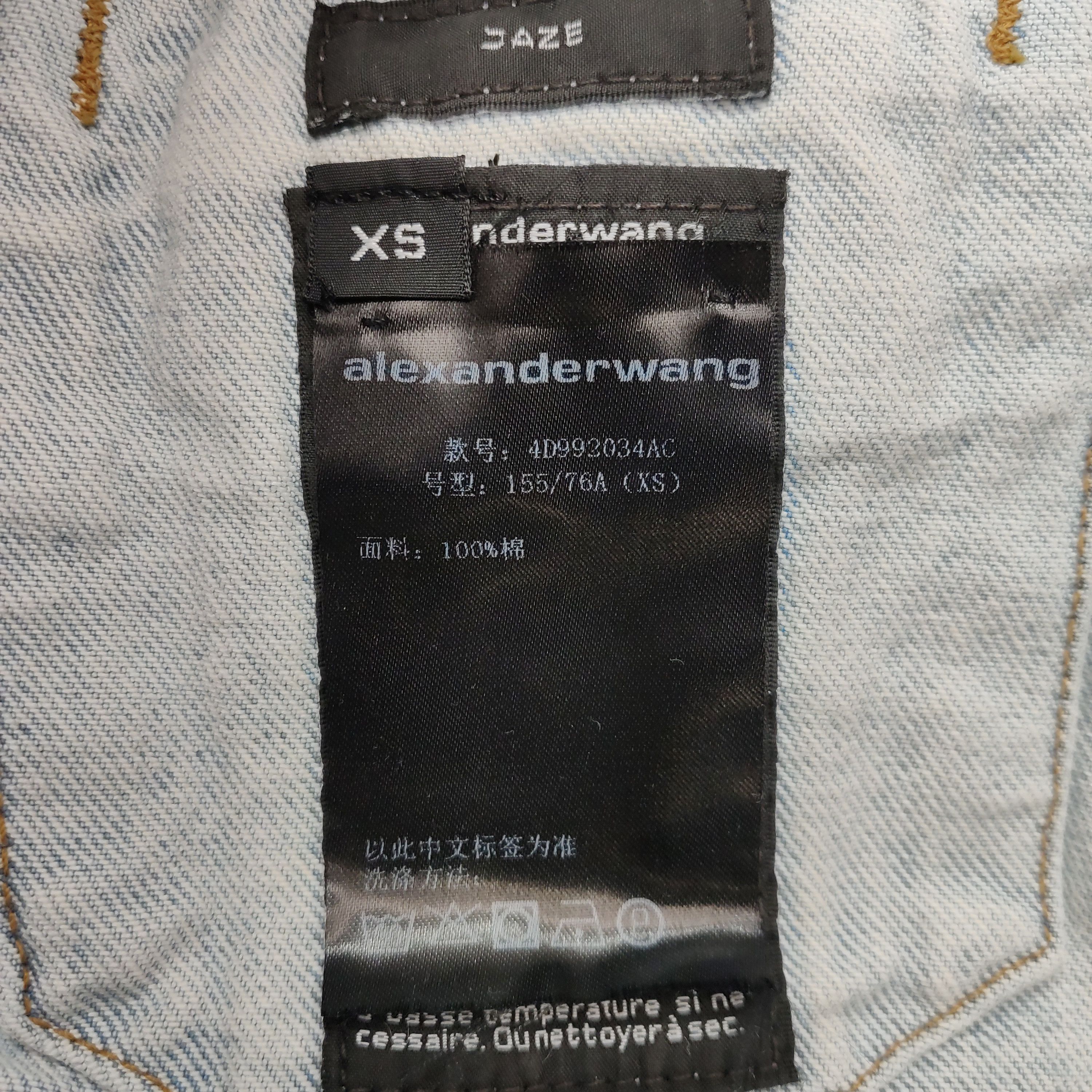 Alexander Wang Alexander Wang Logo Patch Denim Jacket XS Size XS / US 0-2 / IT 36-38 - 7 Thumbnail