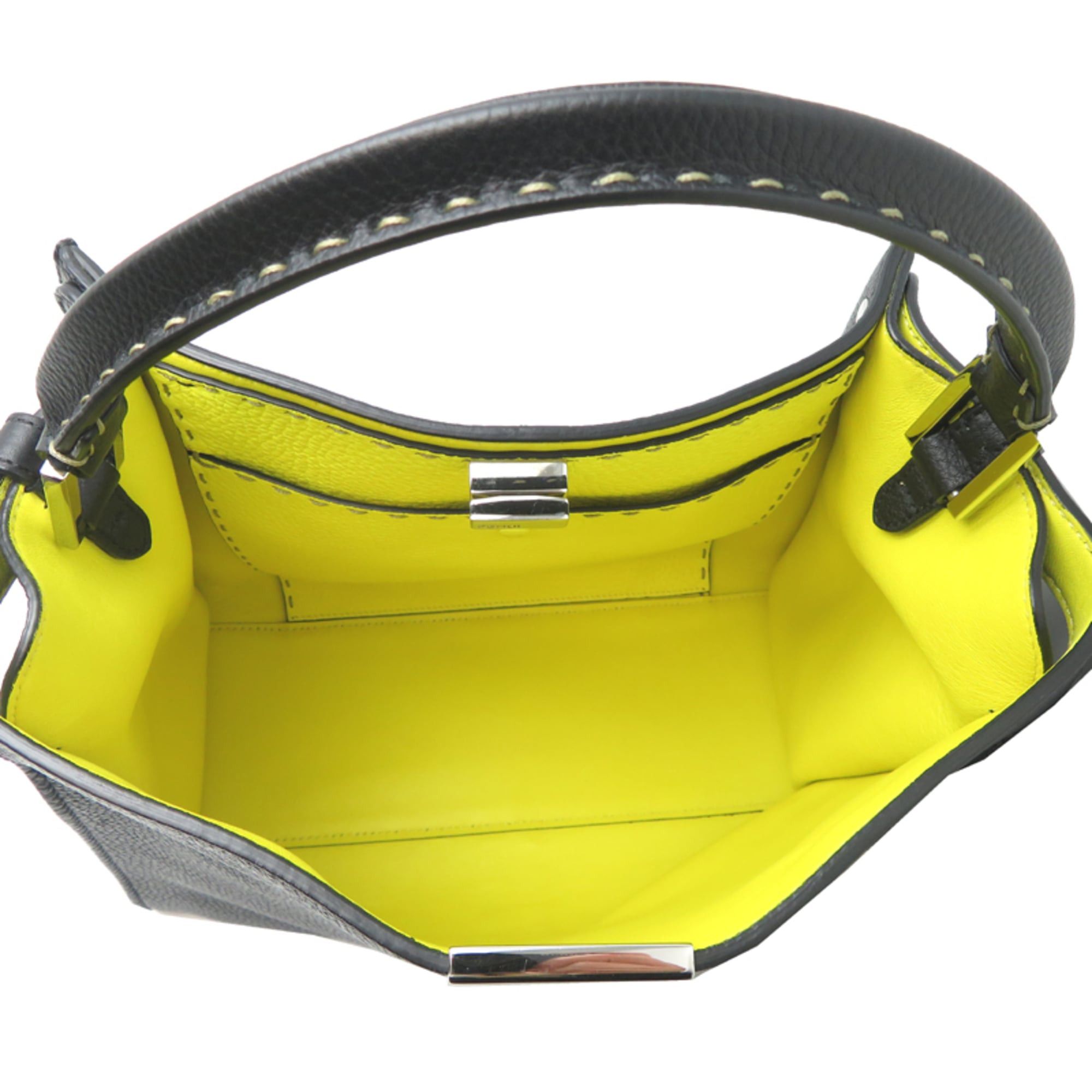 Fendi Fendi Peekaboo X-Lite Medium Women's Handbag 8BN310 Leather Black Size ONE SIZE - 6 Thumbnail