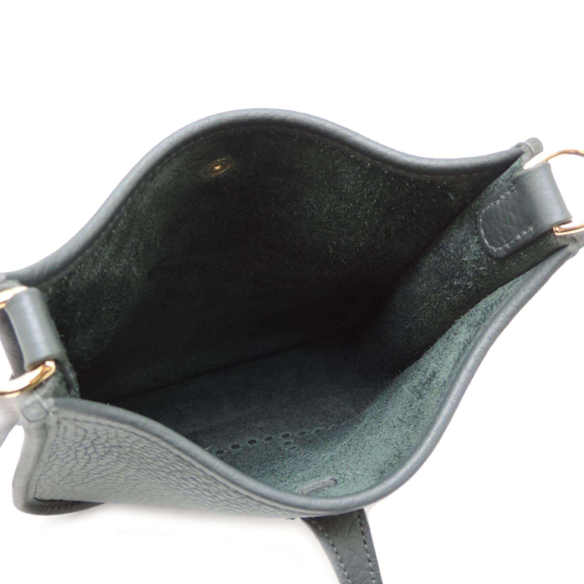 Hermes Hermes Evelyne TPM Amazone K stamp, 2025 model, women's shoulder bag, Taurillon Clemence leather, Vert Mangrove (gray) Size ONE SIZE - 5 Thumbnail