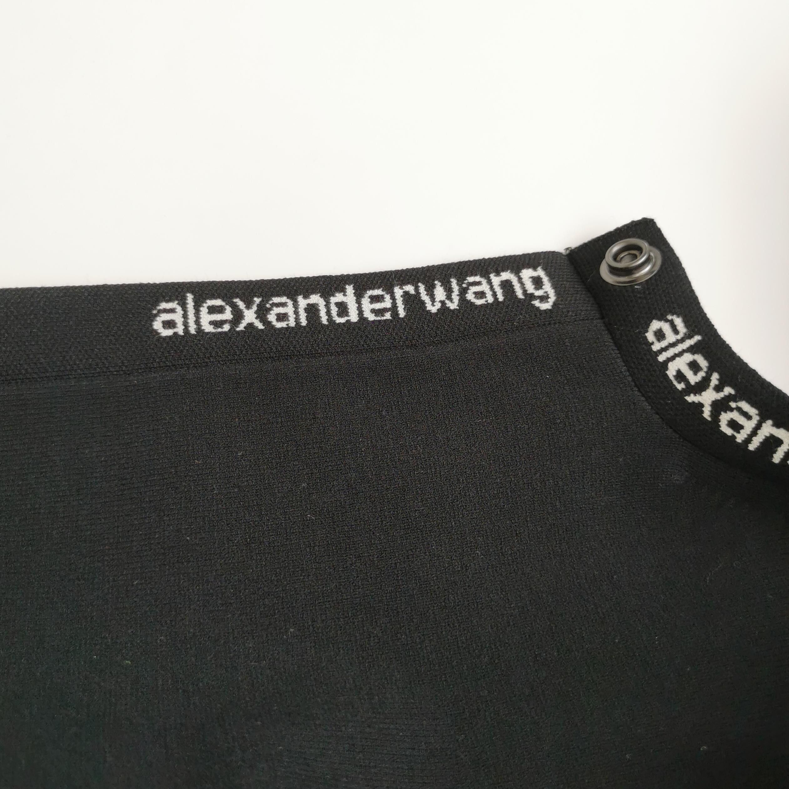 Alexander Wang Alexander Wang Logo Trim Knit Top Size S Size S / US 4 / IT 40 - 3 Thumbnail