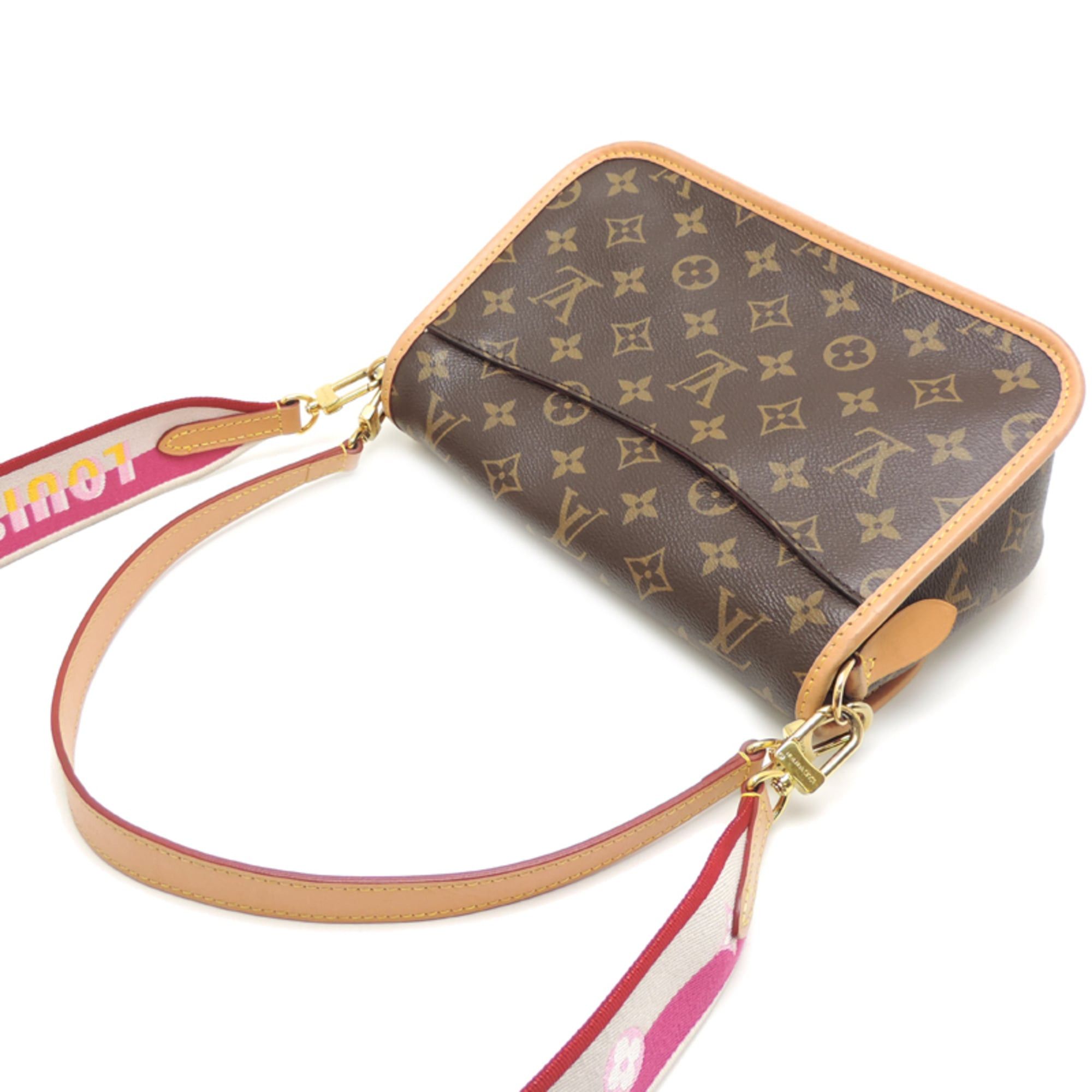 Louis Vuitton Louis Vuitton Diane Women's Shoulder Bag M46049 Monogram Brown Size ONE SIZE - 4 Thumbnail