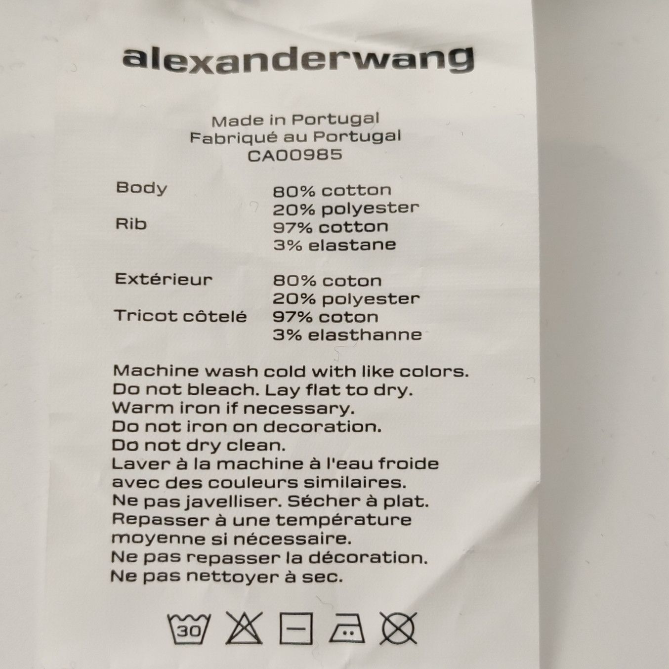 Alexander Wang Alexander Wang Embossed Logo Hoodie Size M Size US M / EU 48-50 / 2 - 7 Thumbnail